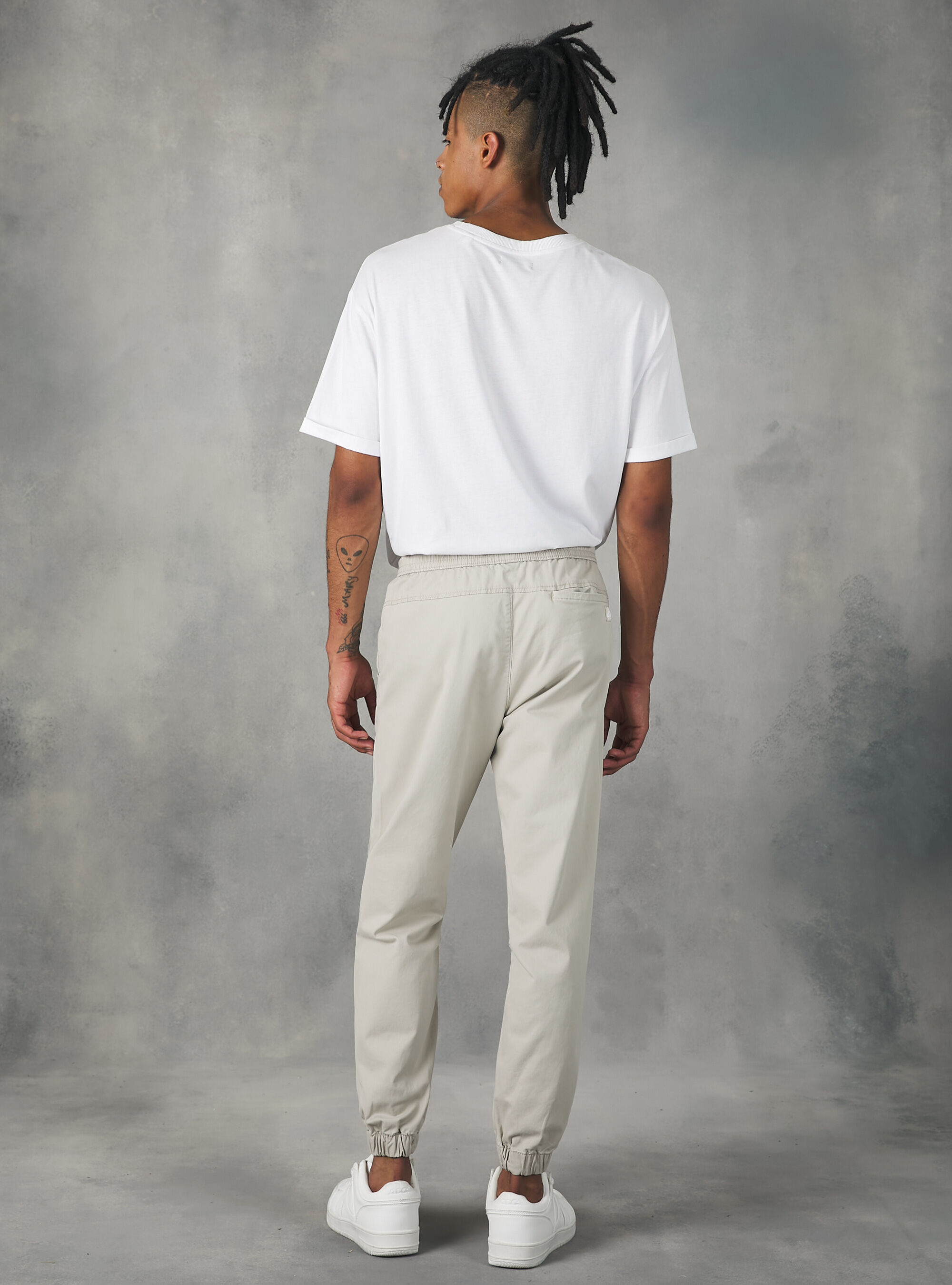White cheap cotton jogger