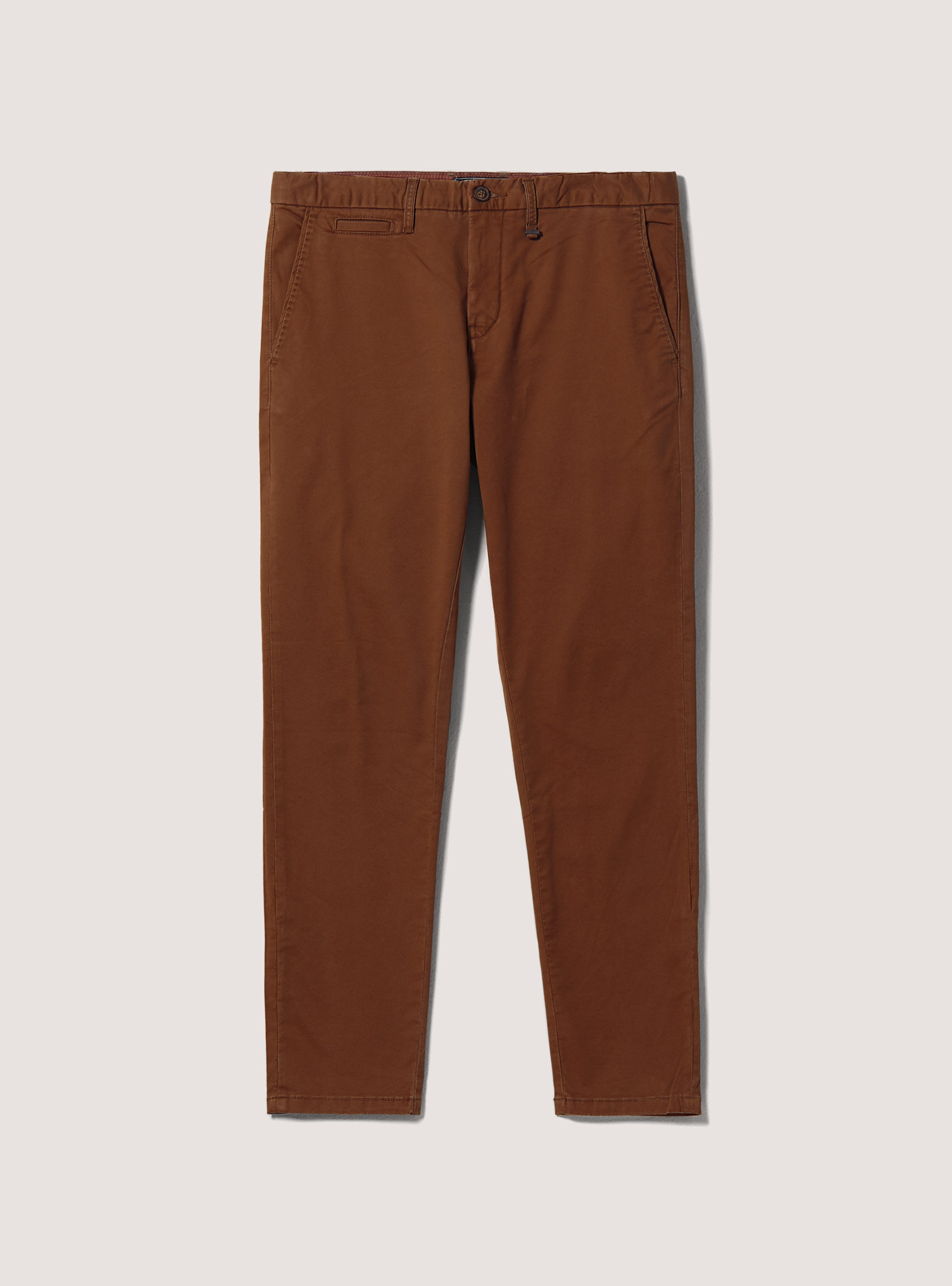 Pantaloni chinos in cotone twill stretch, RT2 RUSTY MEDIUM