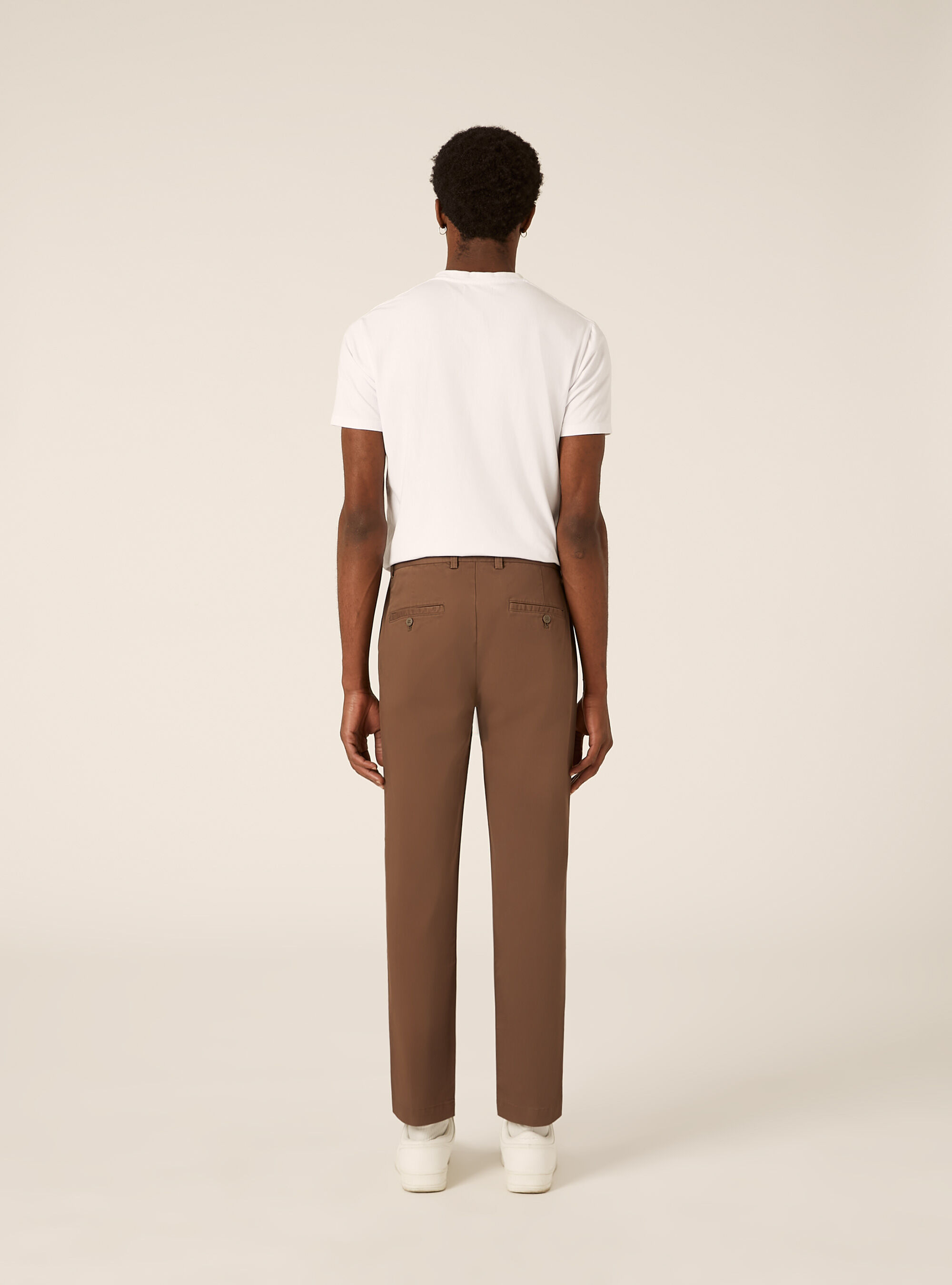 Slim fit chino trousers, BR2 BROWN MEDIUM
