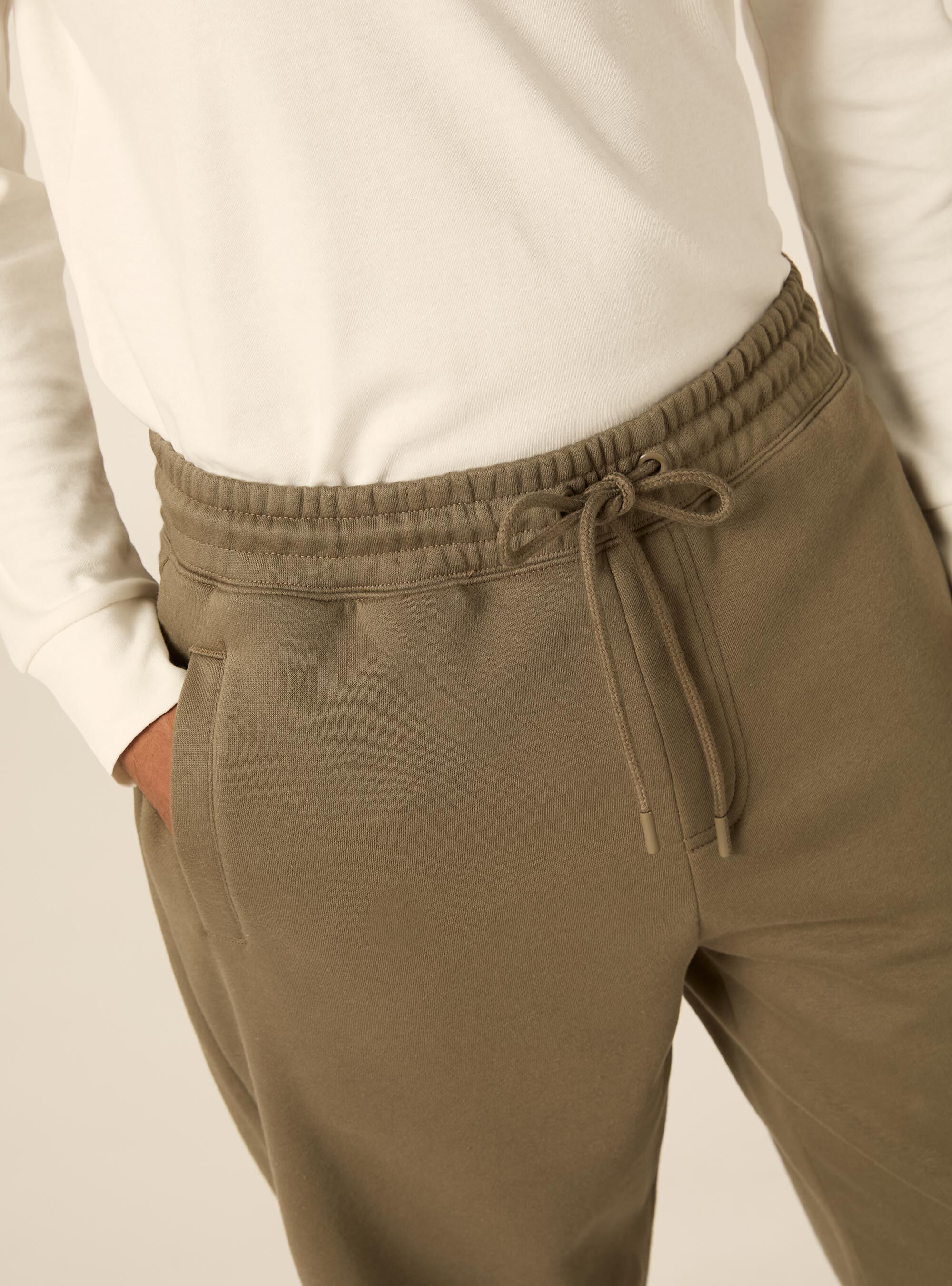Jogger basico con coulisse ed elastico in vita, KY2 KAKY MEDIUM