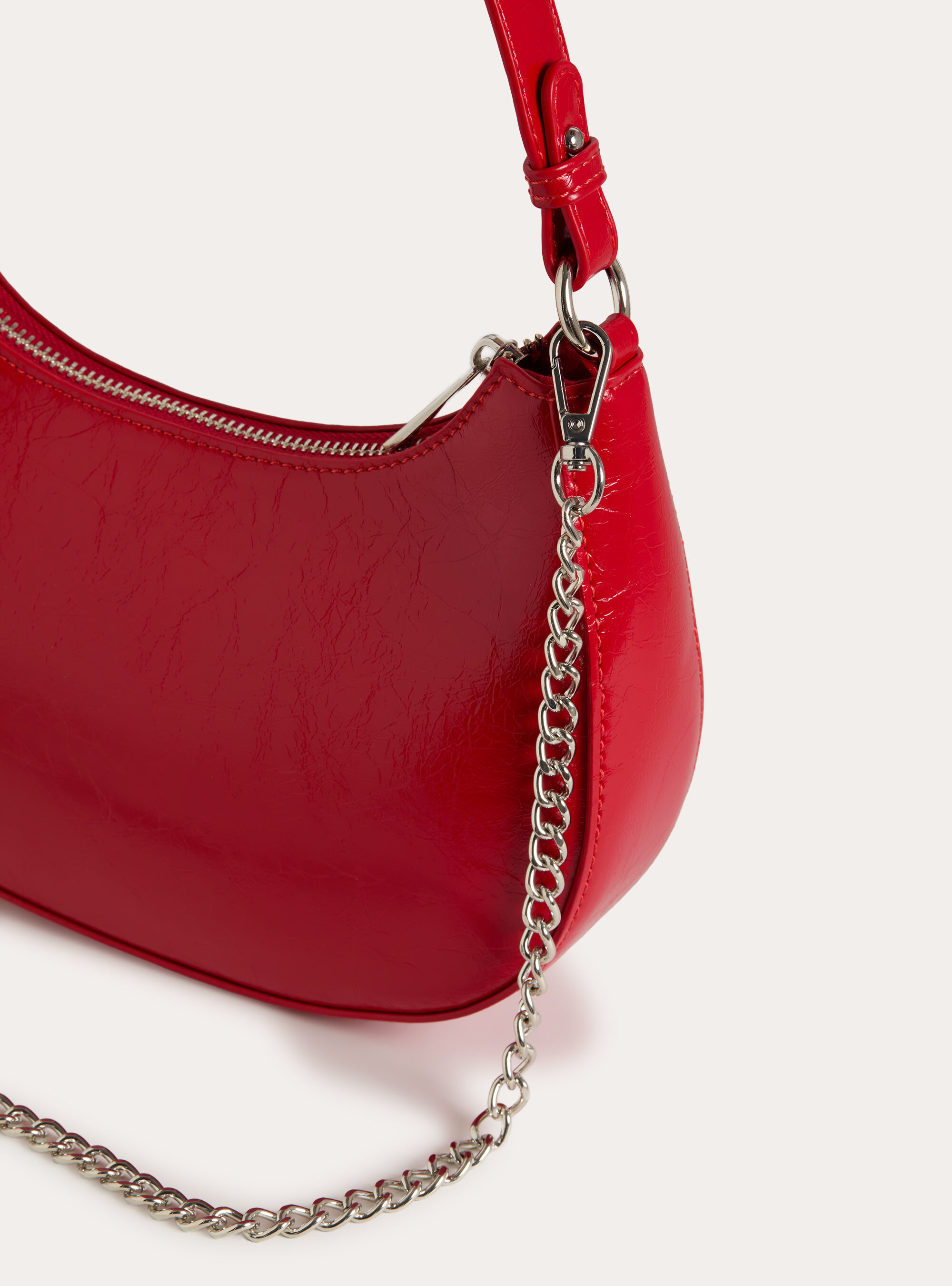 Halbmond-Schultertasche, RD2 RED MEDIUM