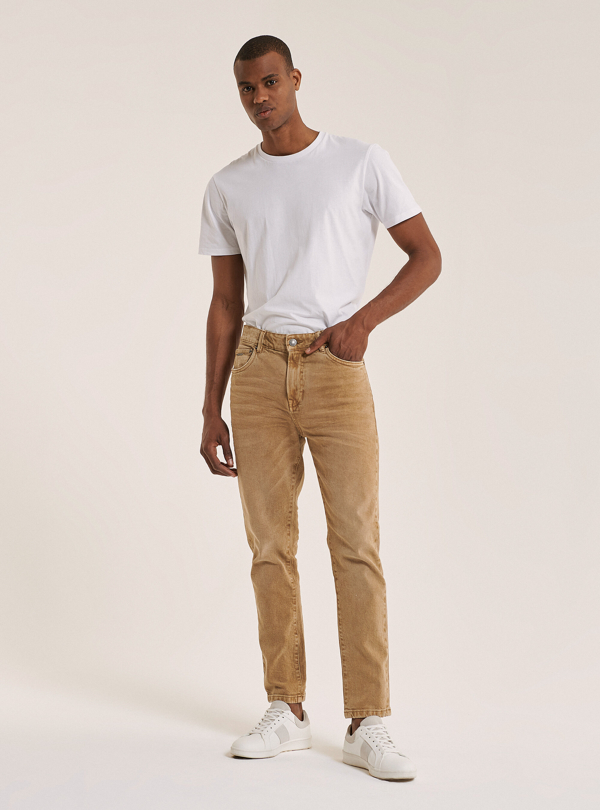 Pantaloni twill stretch in cotone | Alcott | Pantaloni Uomo