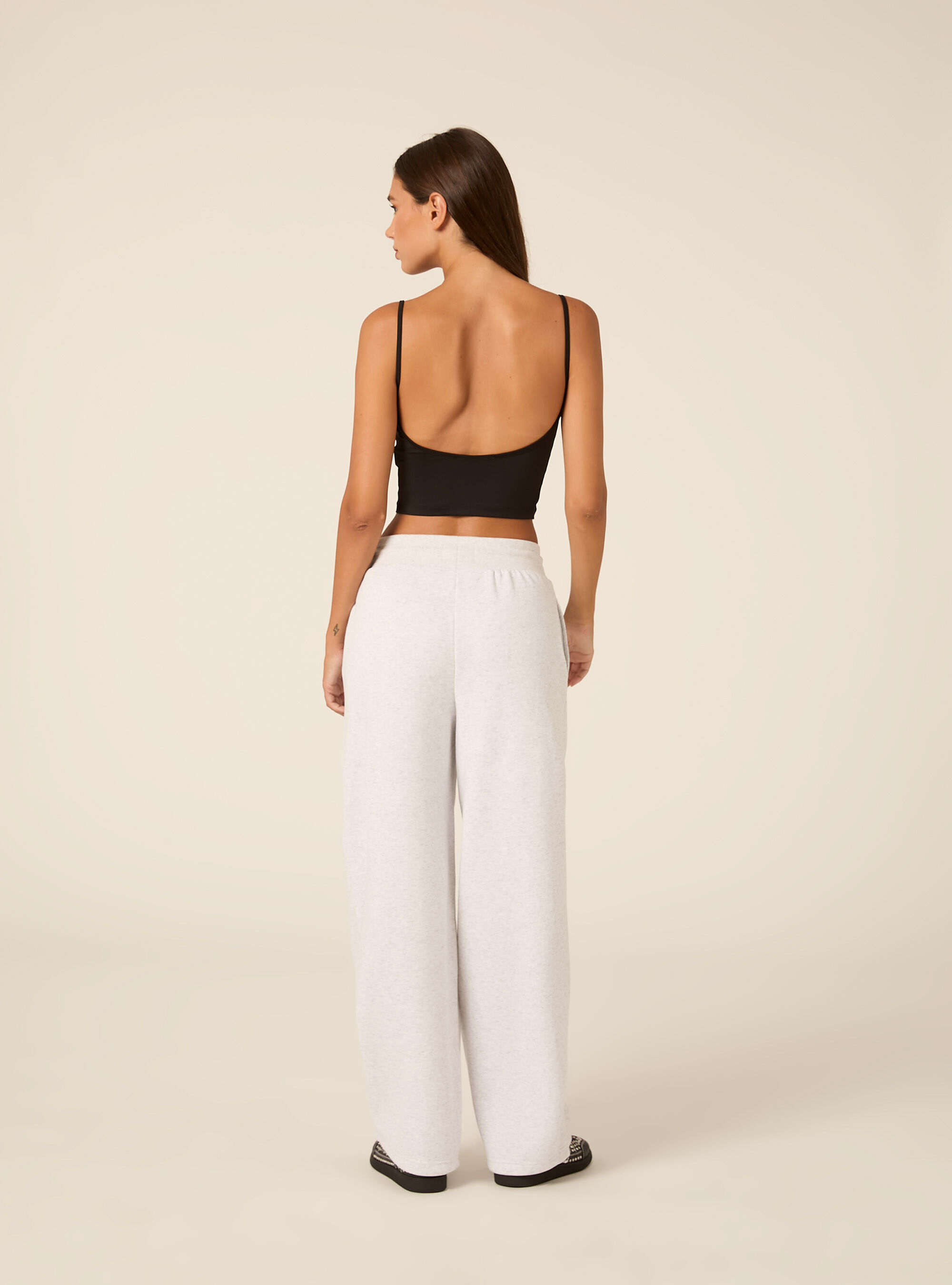 Pantaloni jogger in felpa barrel, MGY3 GREY MEL LIGHT