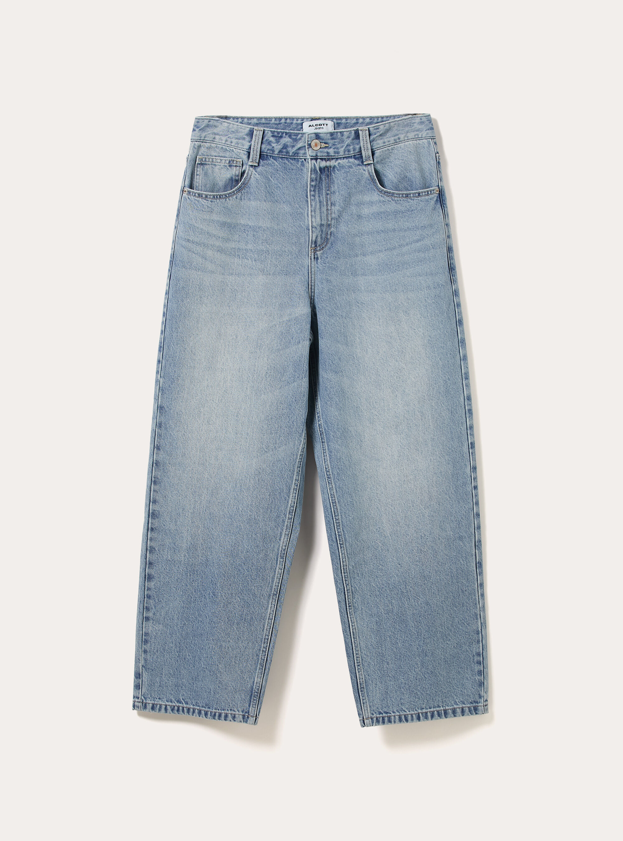 Denim 5 pocket super buggy, D004 MEDIUM LIGHT BLUE