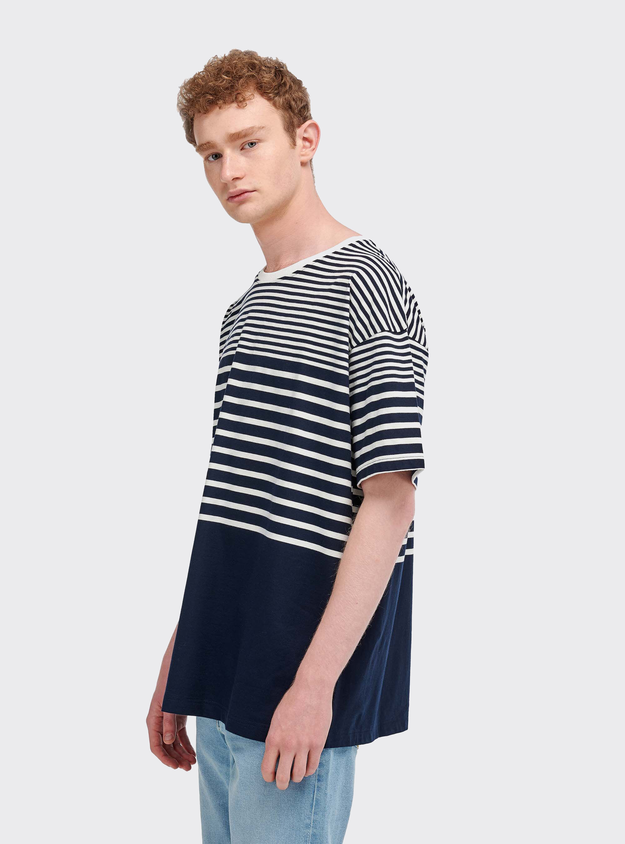 Maglietta a righe vestibilit&agrave; oversize, MULTICOLOR