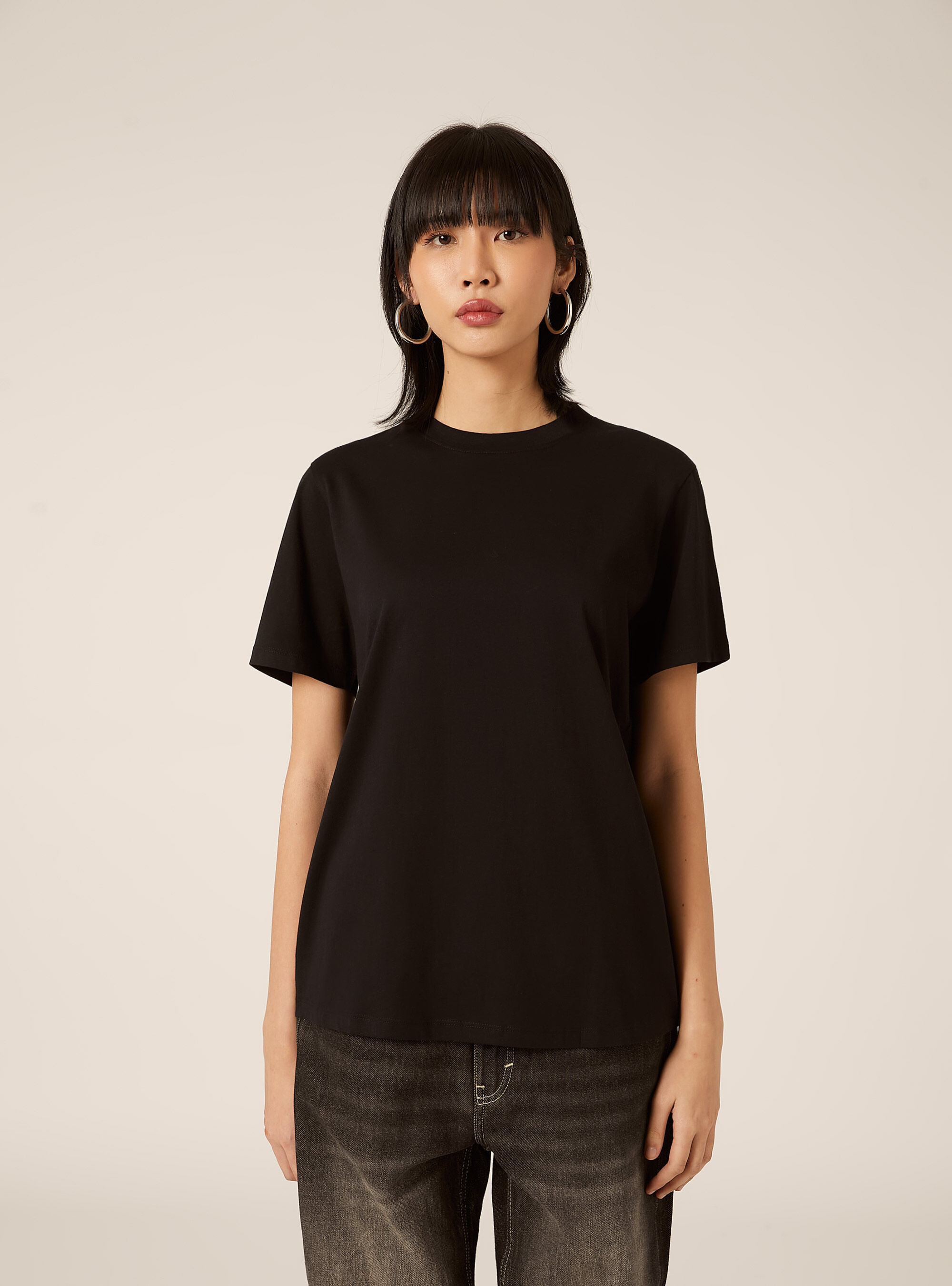 Cotton crew neck T-shirt