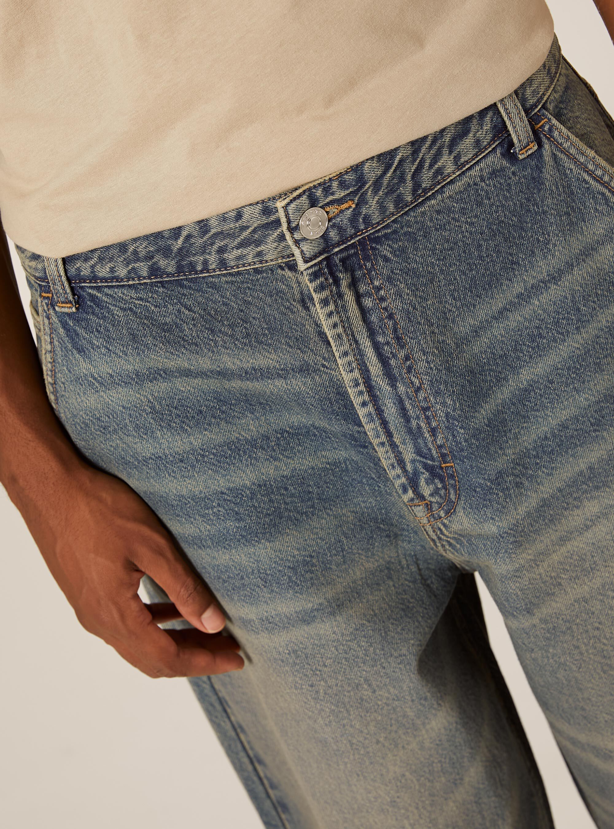 Baggy fit skater jeans, D003 MEDIUM BLUE