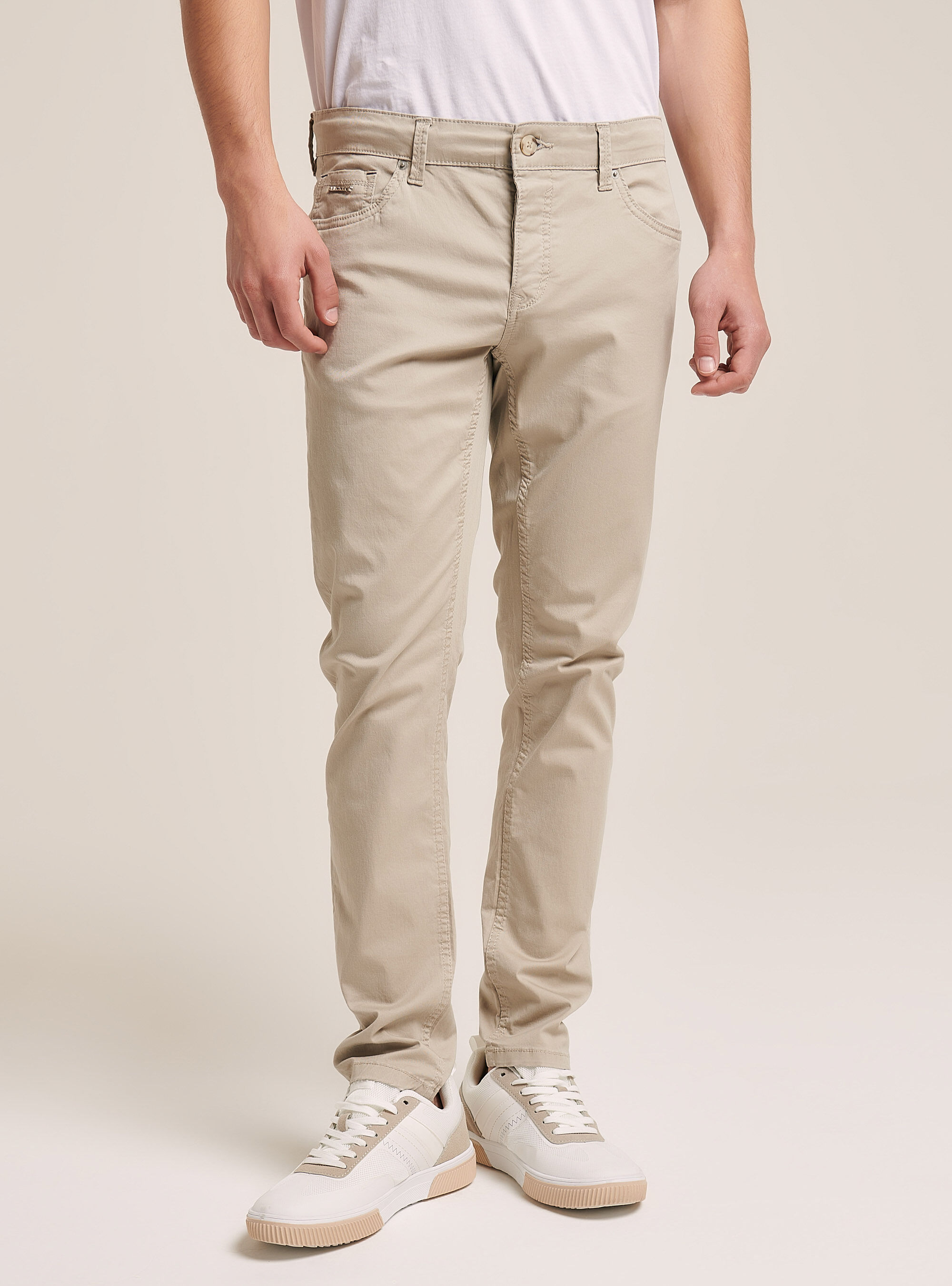 Pantaloni in twill stretch skinny fit | Alcott | Pantaloni Uomo
