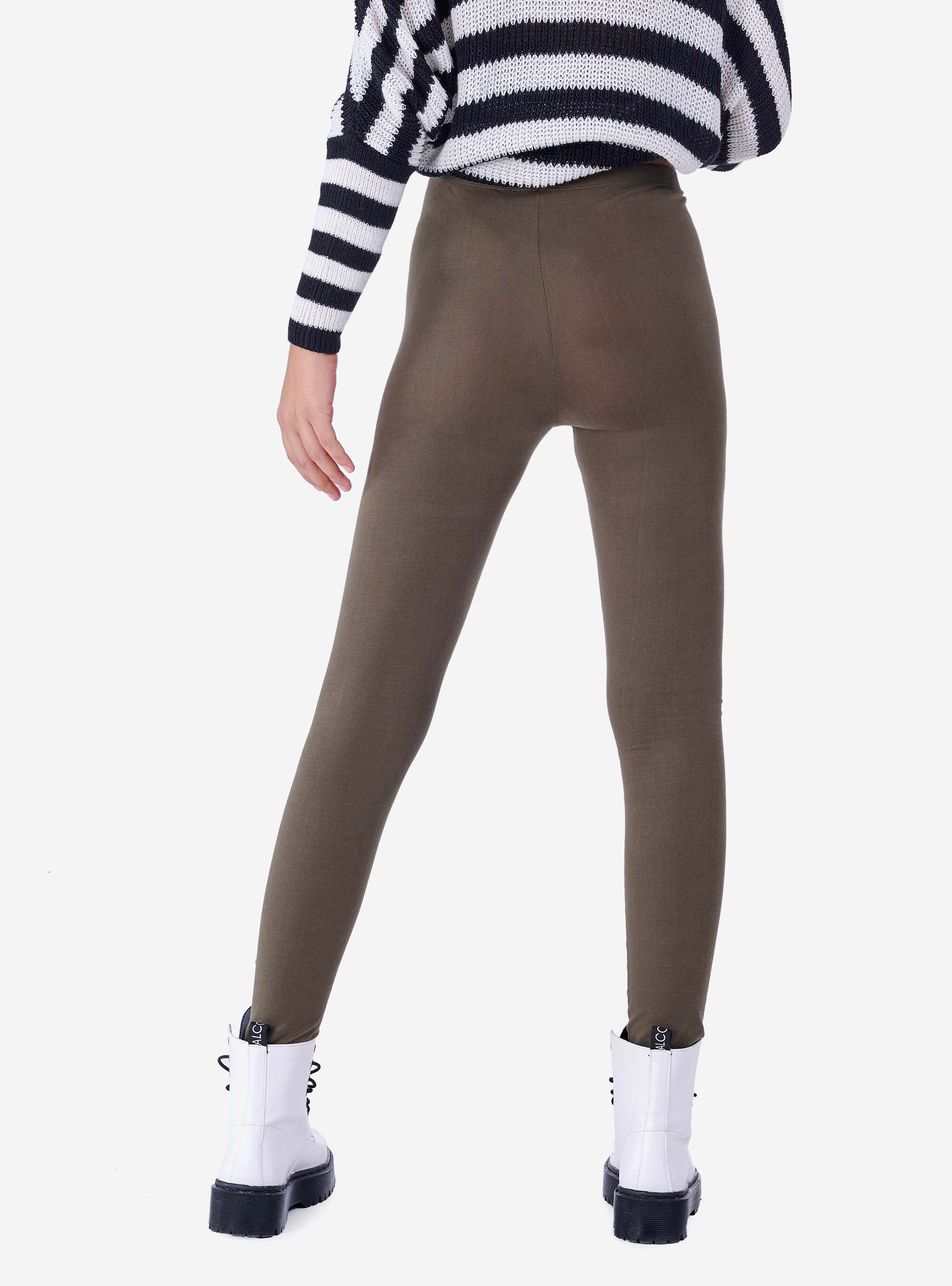 Leggings elasticizzati, KAKI