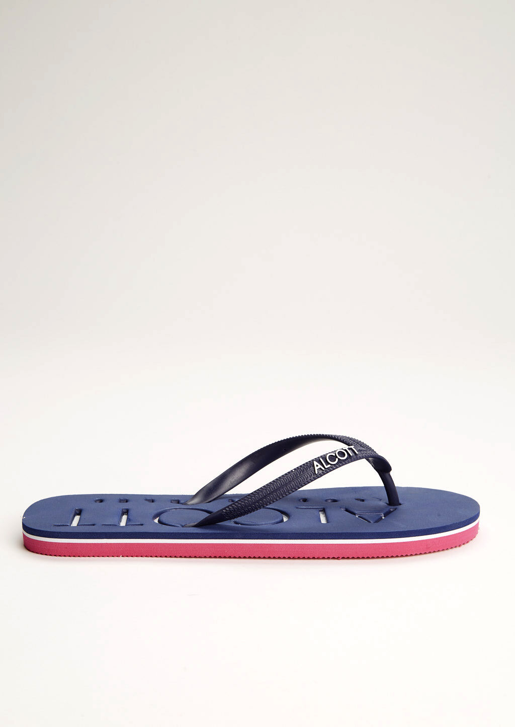 Flip flops with logo, BLUE NAVY