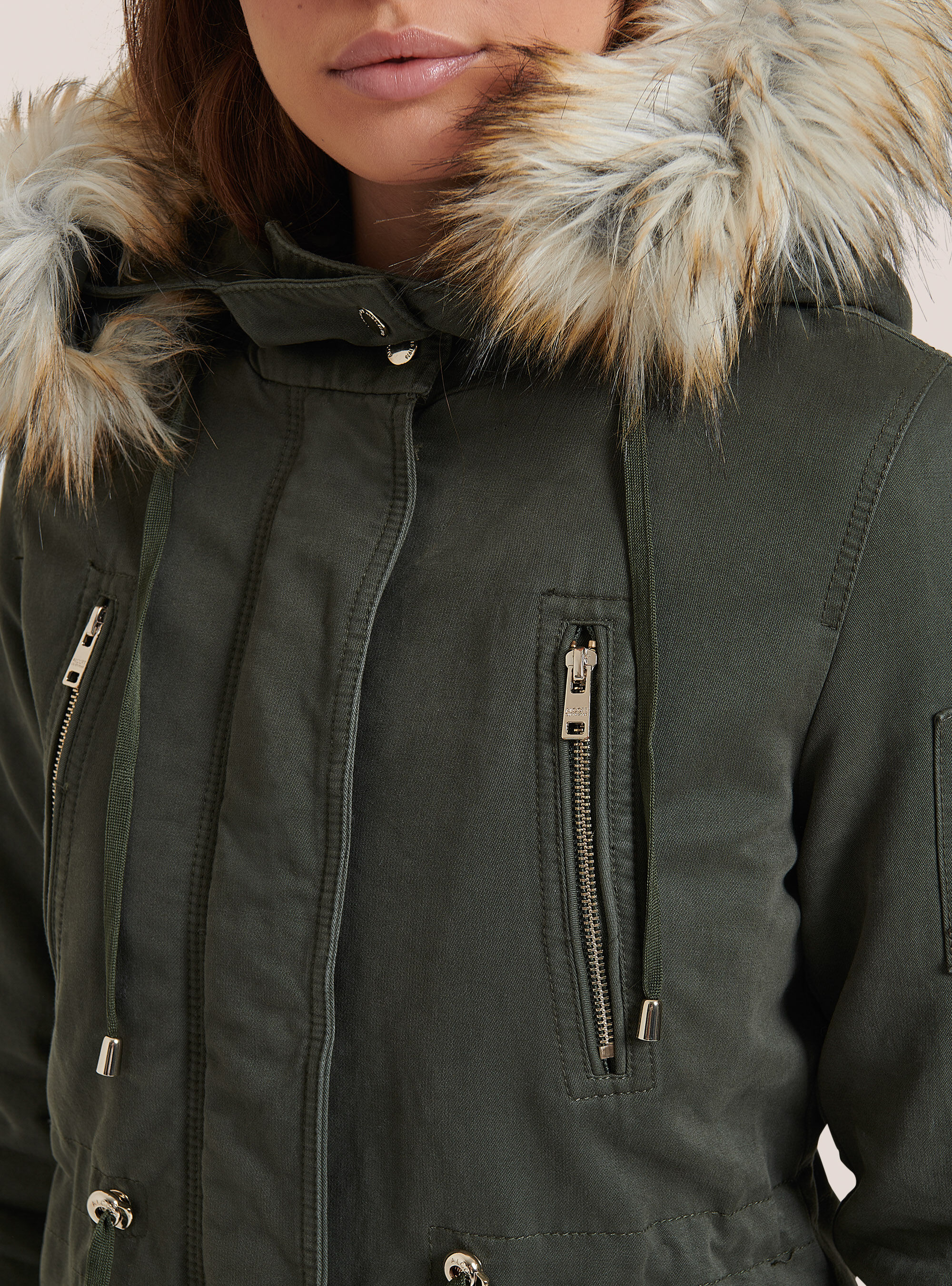 CHAQUETA DE PARKA ACOLCHADA, CAQUI