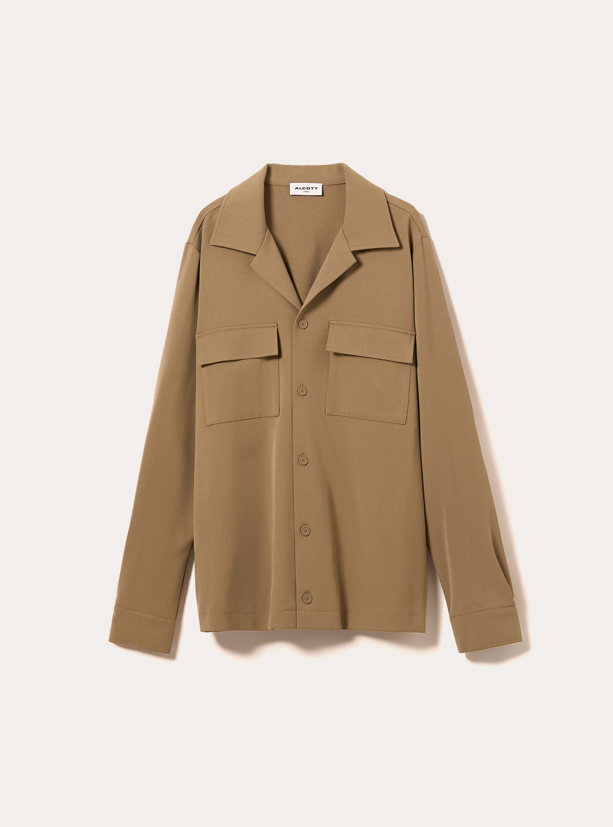 Twillhemd mit gro&szlig;en Taschen, TB1 TOBACCO DARK