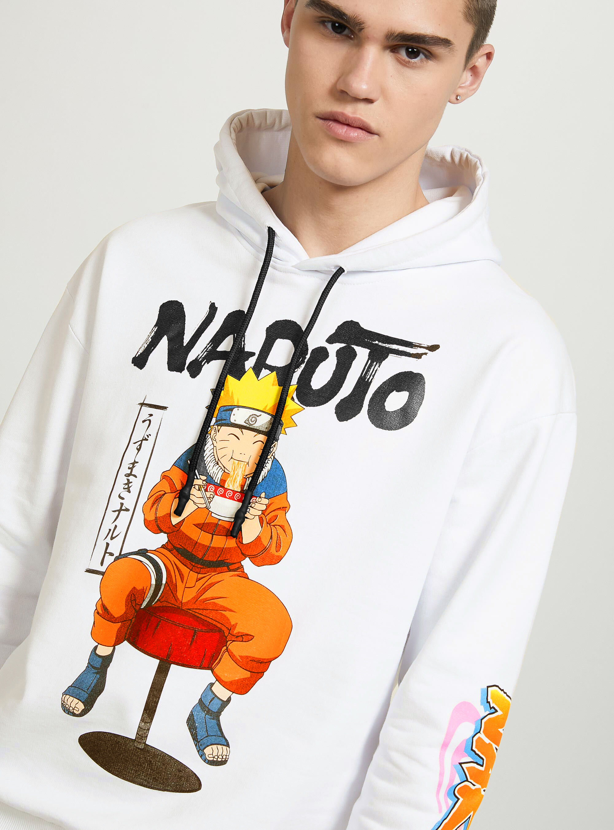 Naruto white hoodie best sale