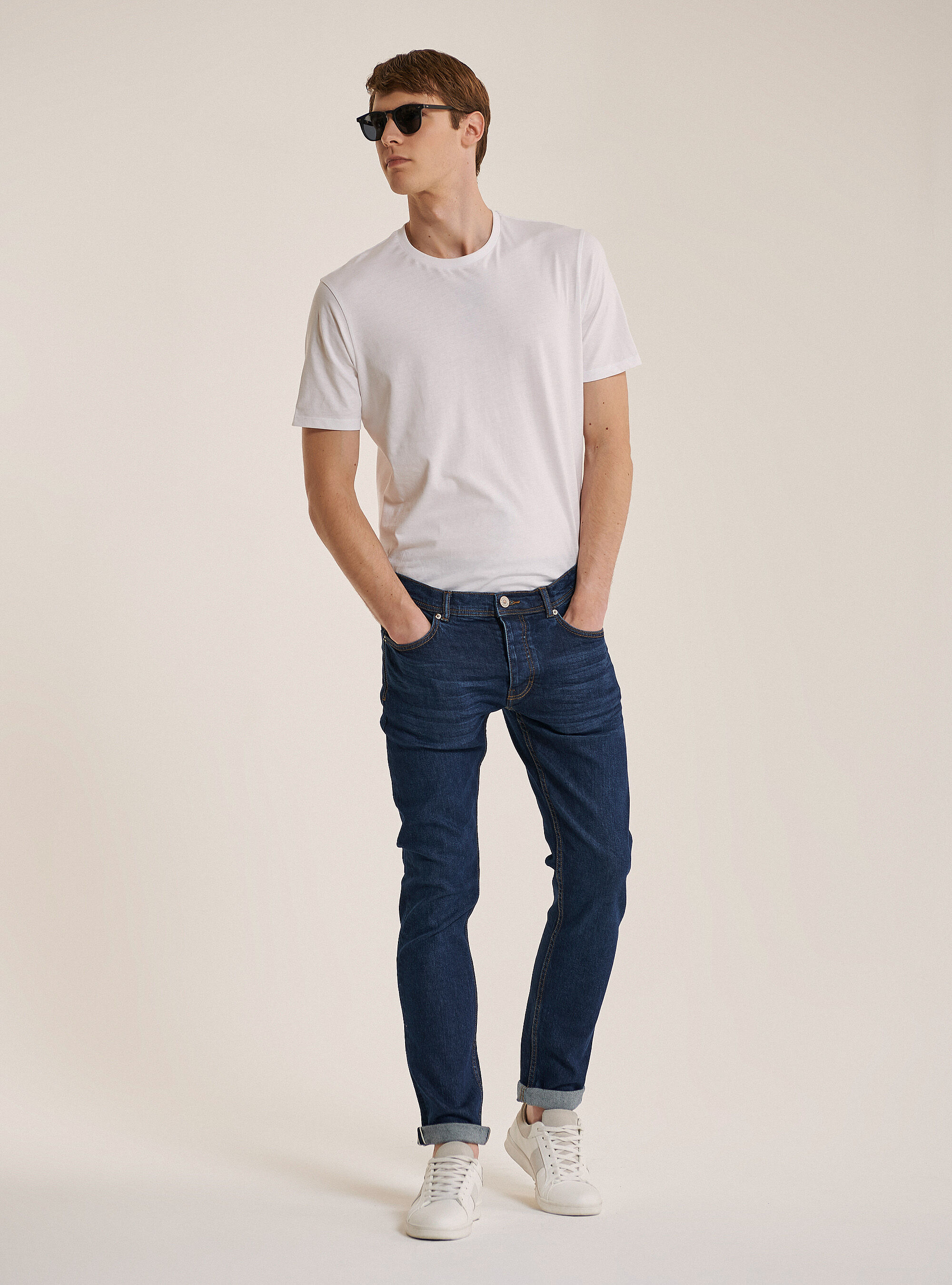 Selvedge slim fit jeans | Alcott | Jeans Uomo