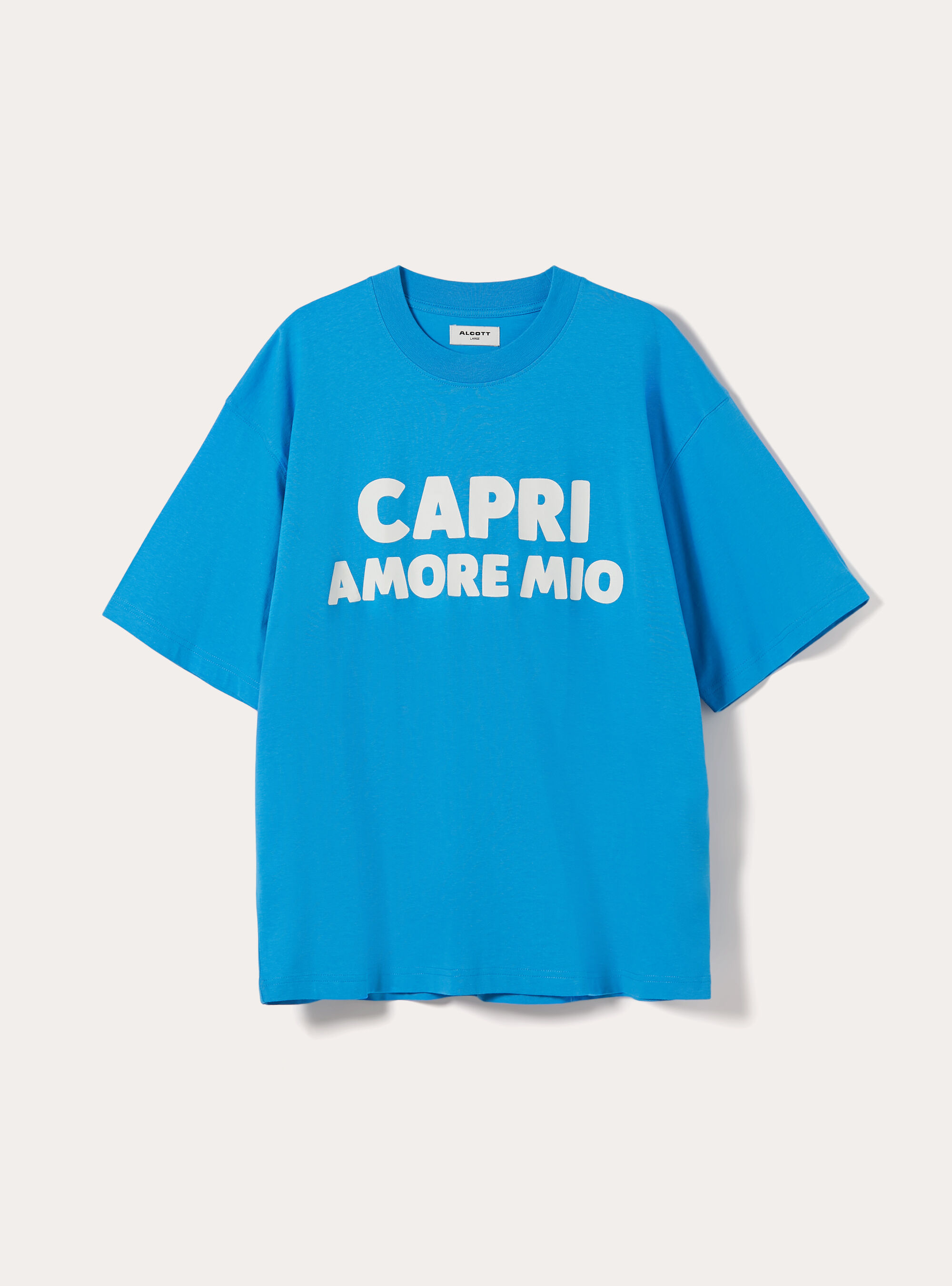 T-shirt boxy capri amore mio, AZ2 AZURE MEDIUM