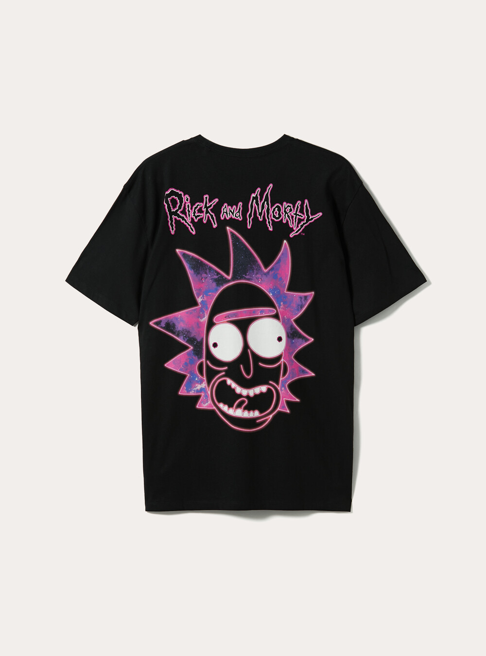 Rick And Morty Mens Rick & Morty Cartoon Faces In Space Black Shirt New Rick And Morty Mens Rick & Morty Cartoon Faces In Space Black Shirt New