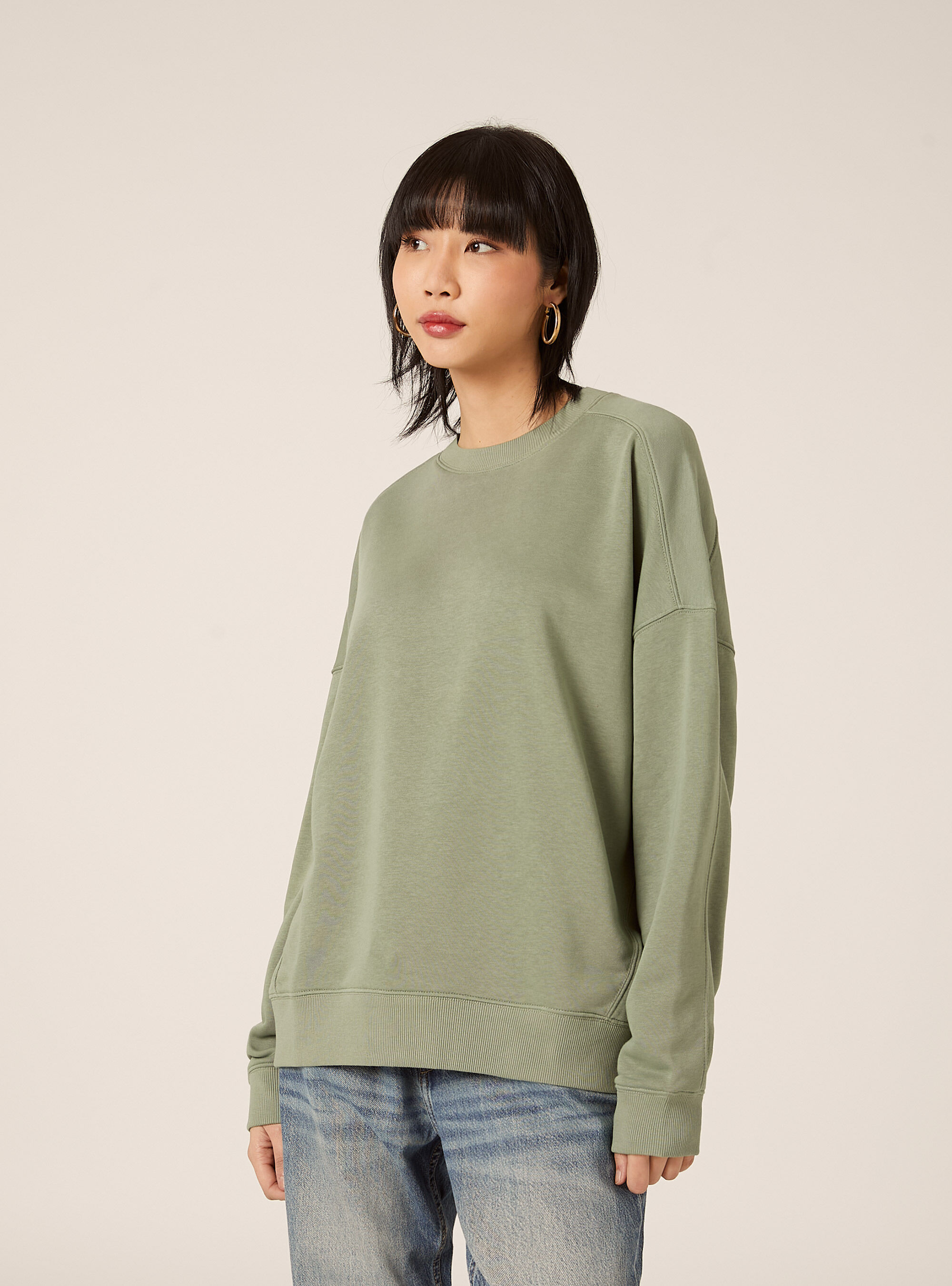 Sweat-shirt basique en coton, KY3 KAKY LIGHT