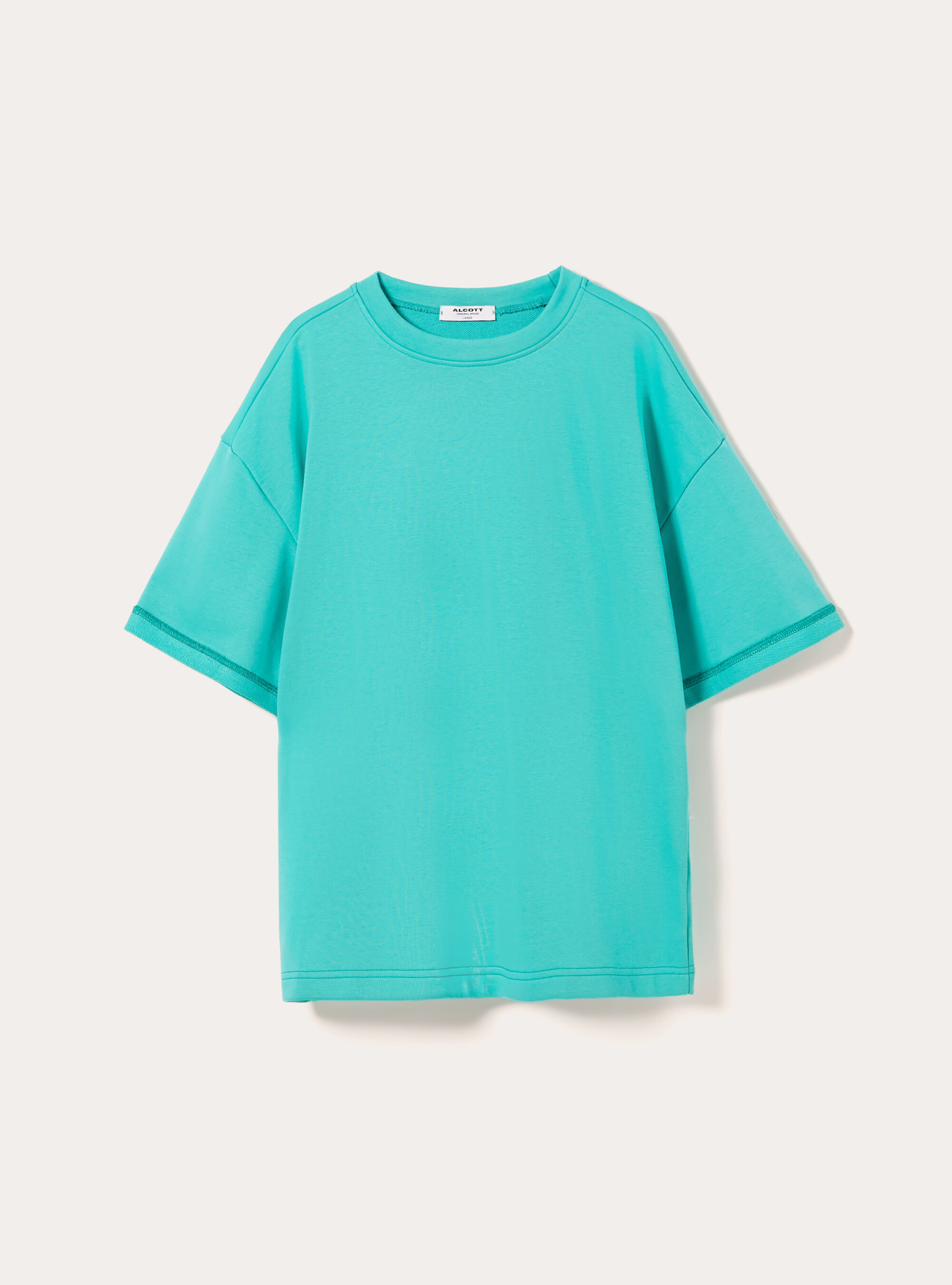 Sweatshirt boxy fit, GA1 AQUA GREEN DARK