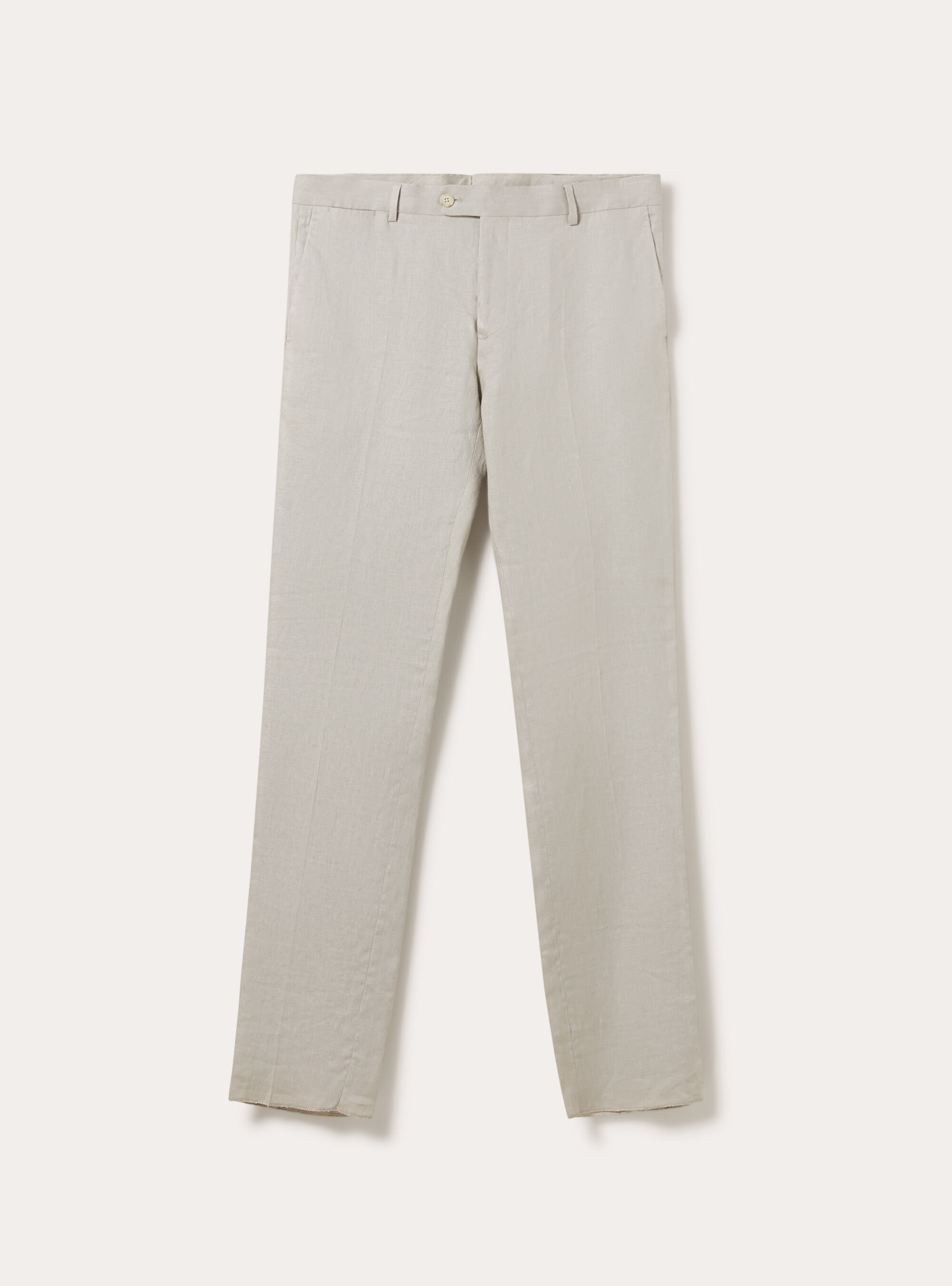 Pantaloni in lino, BG3 BEIGE LIGHT
