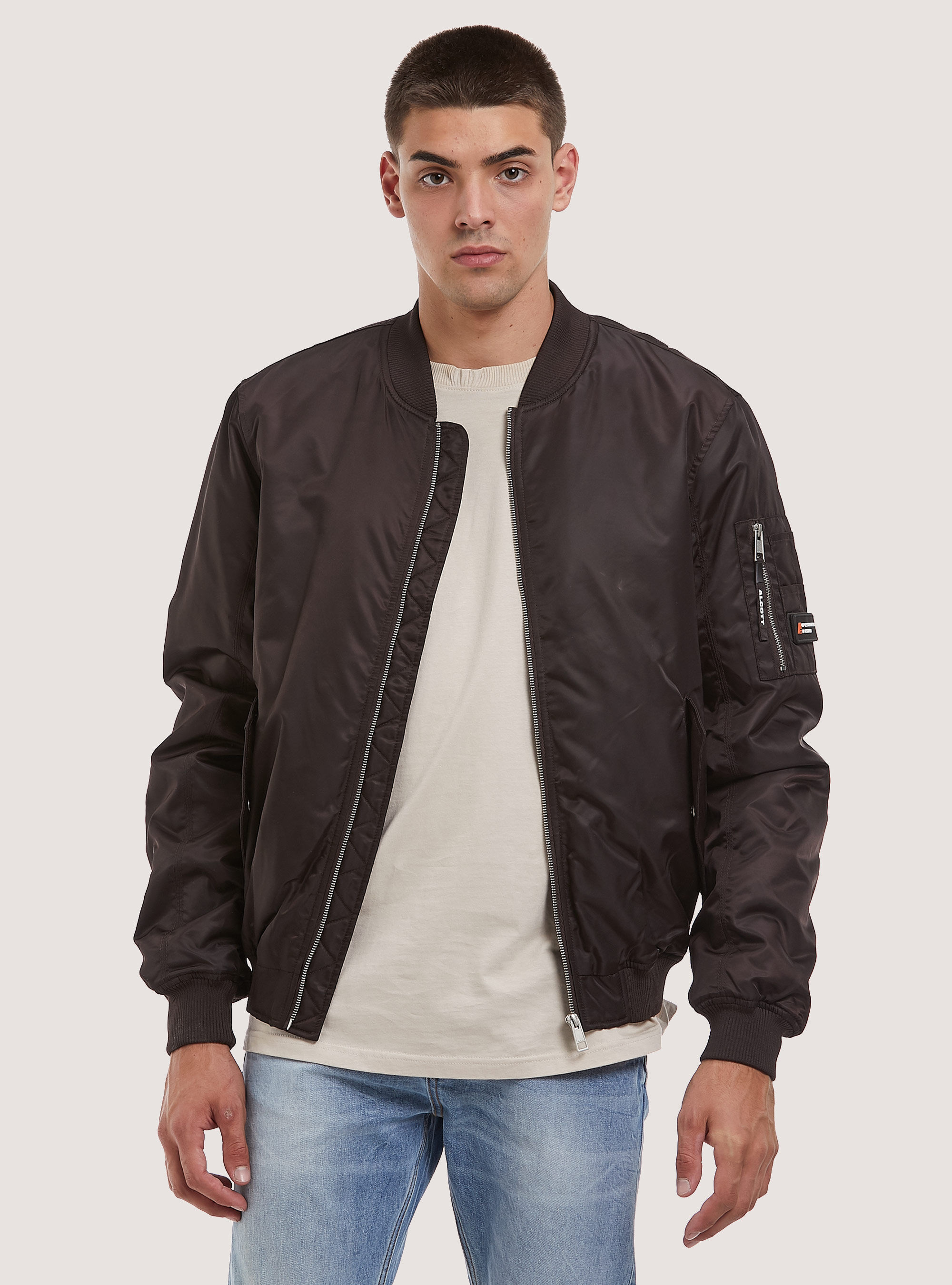 Padded bomber jacket