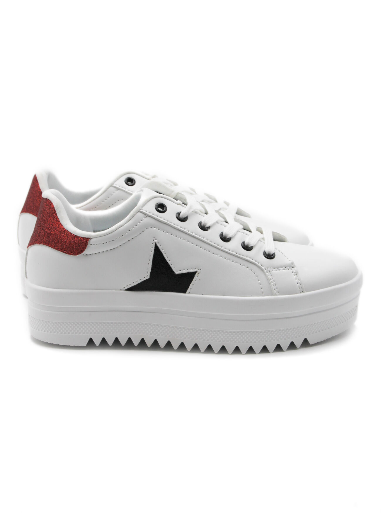 Sneaker piattaforma con stella