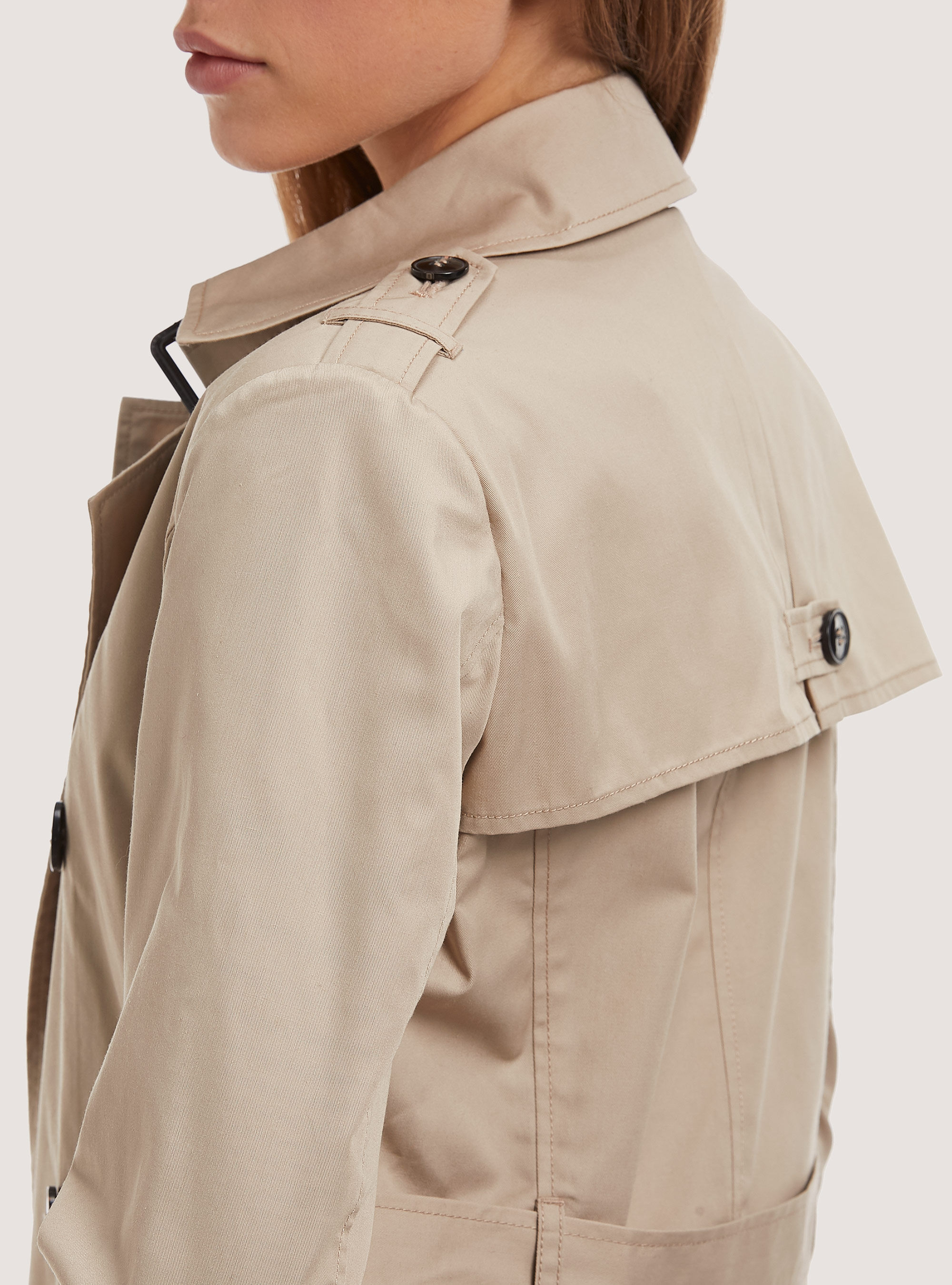 Soft trench coat with belt