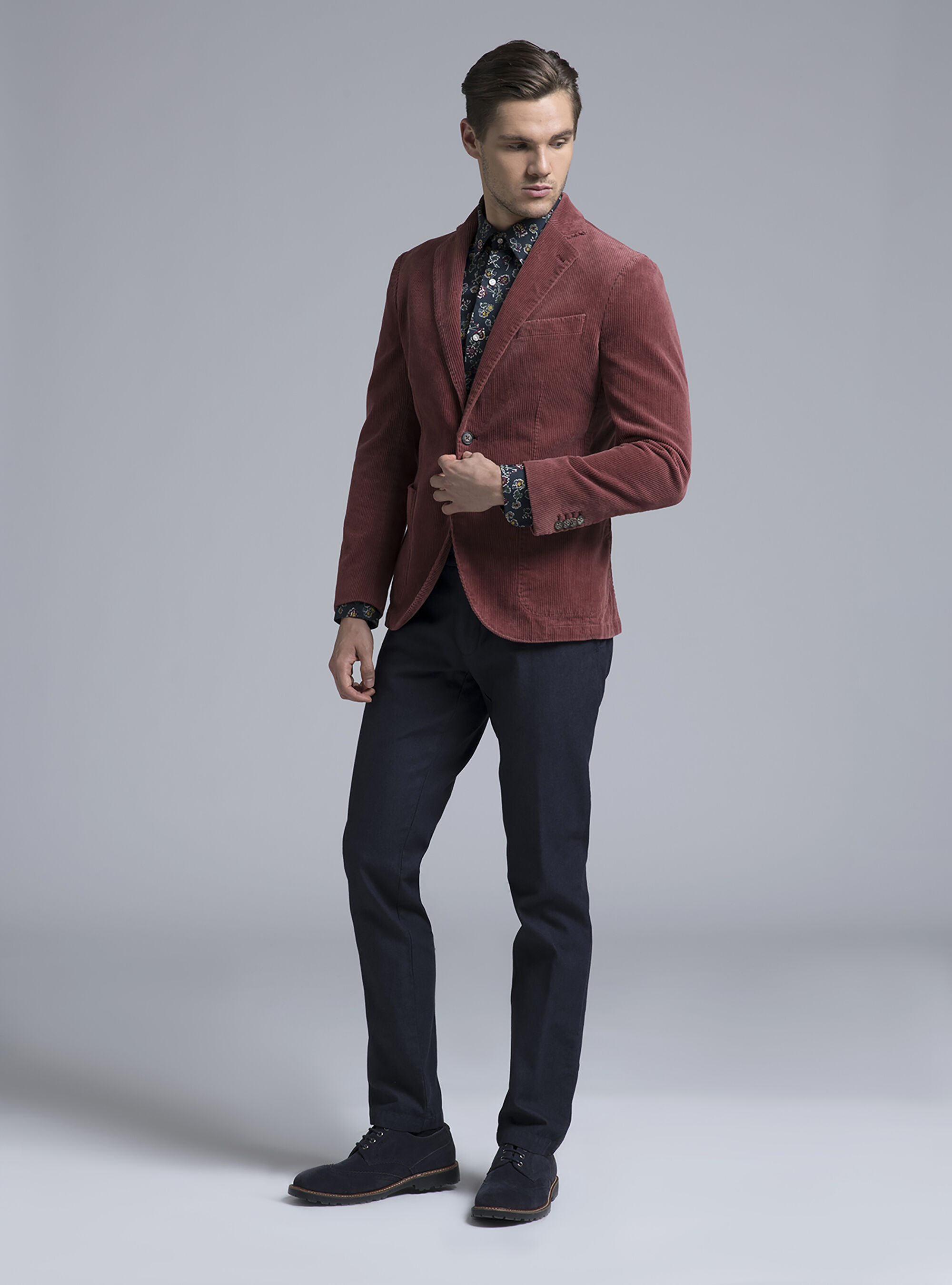 Giacca in velluto, DARK ORANGE