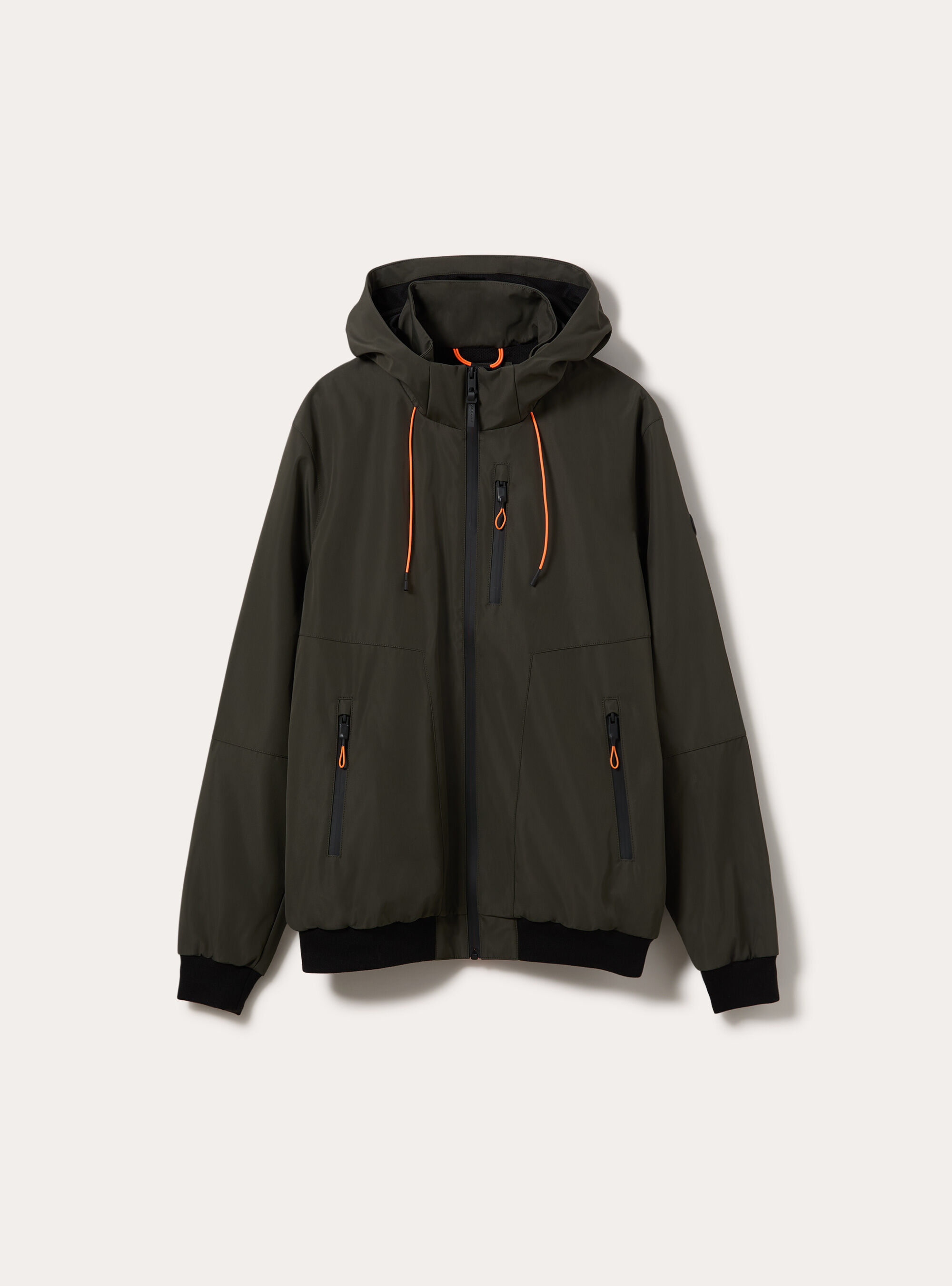 Bomber antivento con cappuccio, KY1 KAKY DARK