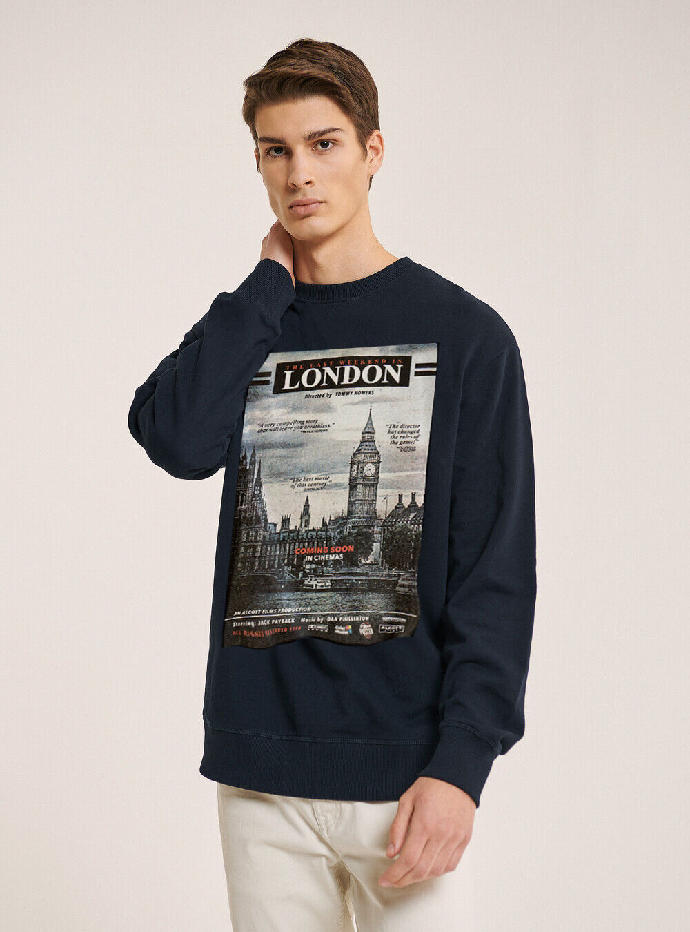 Felpa stampa fotografica, BLU