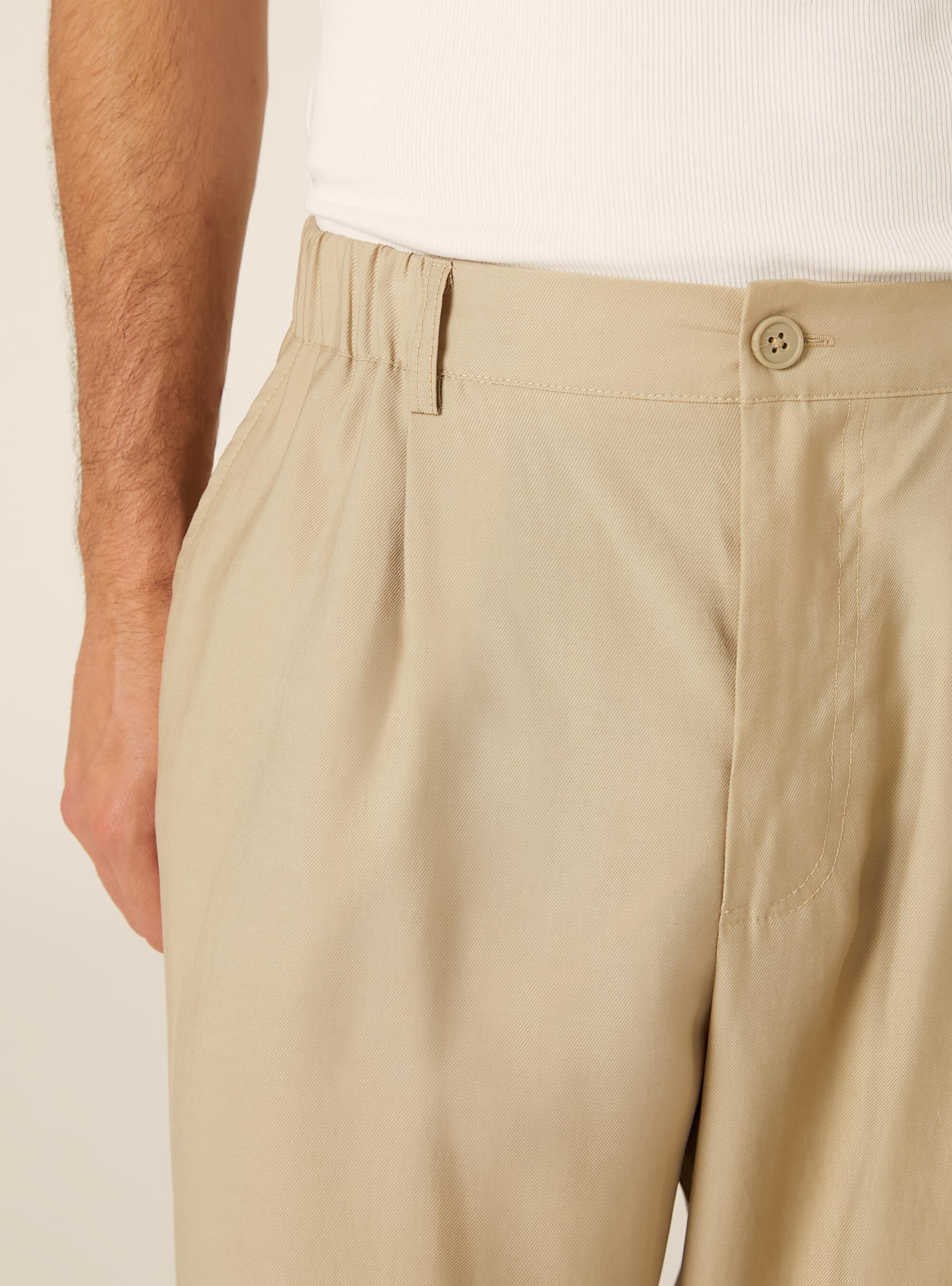Pantalon Ample et Fluide, BG2 BEIGE MEDIUM