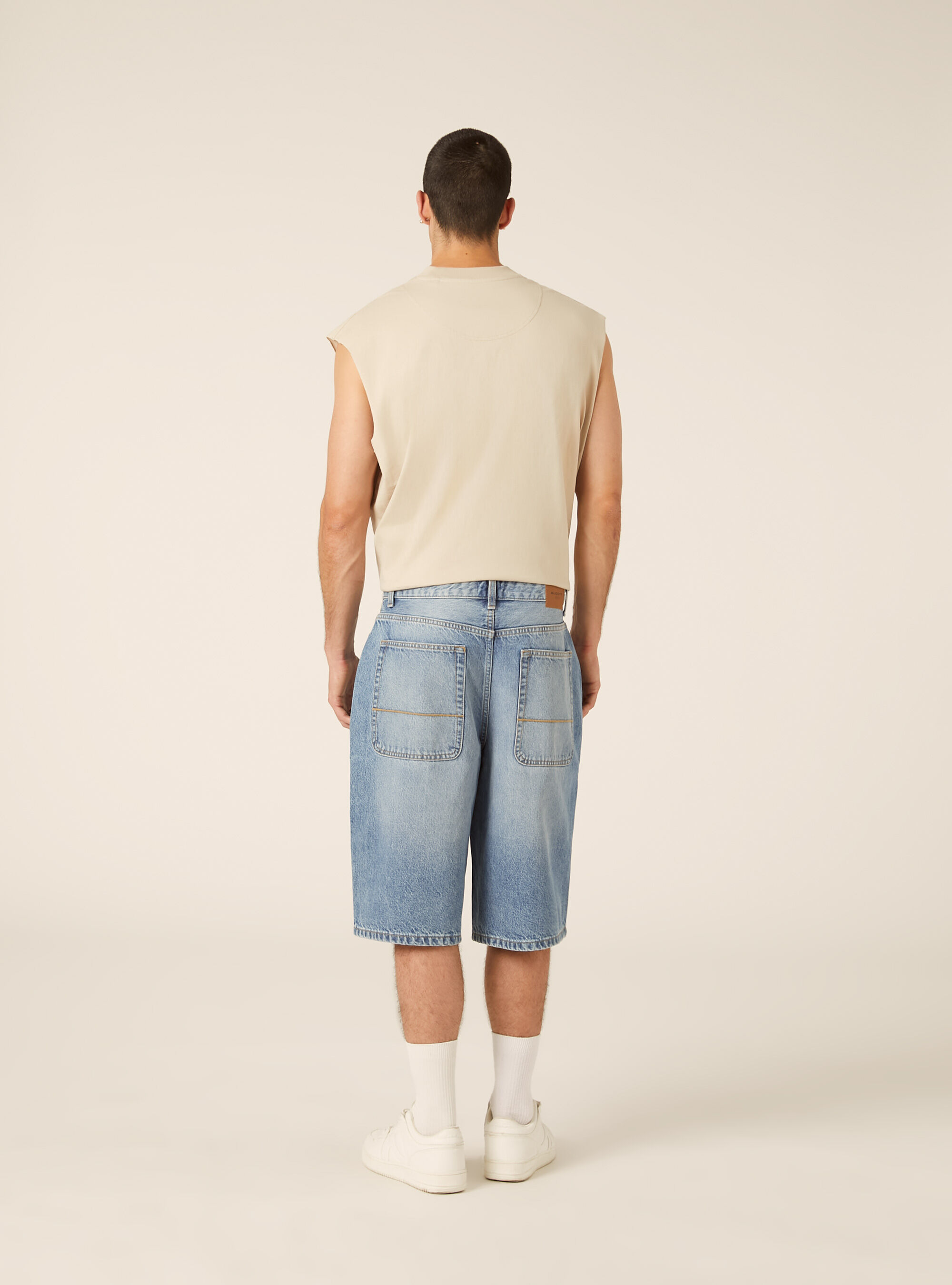 Bermuda in denim skater, D007 LIGHT AZURE