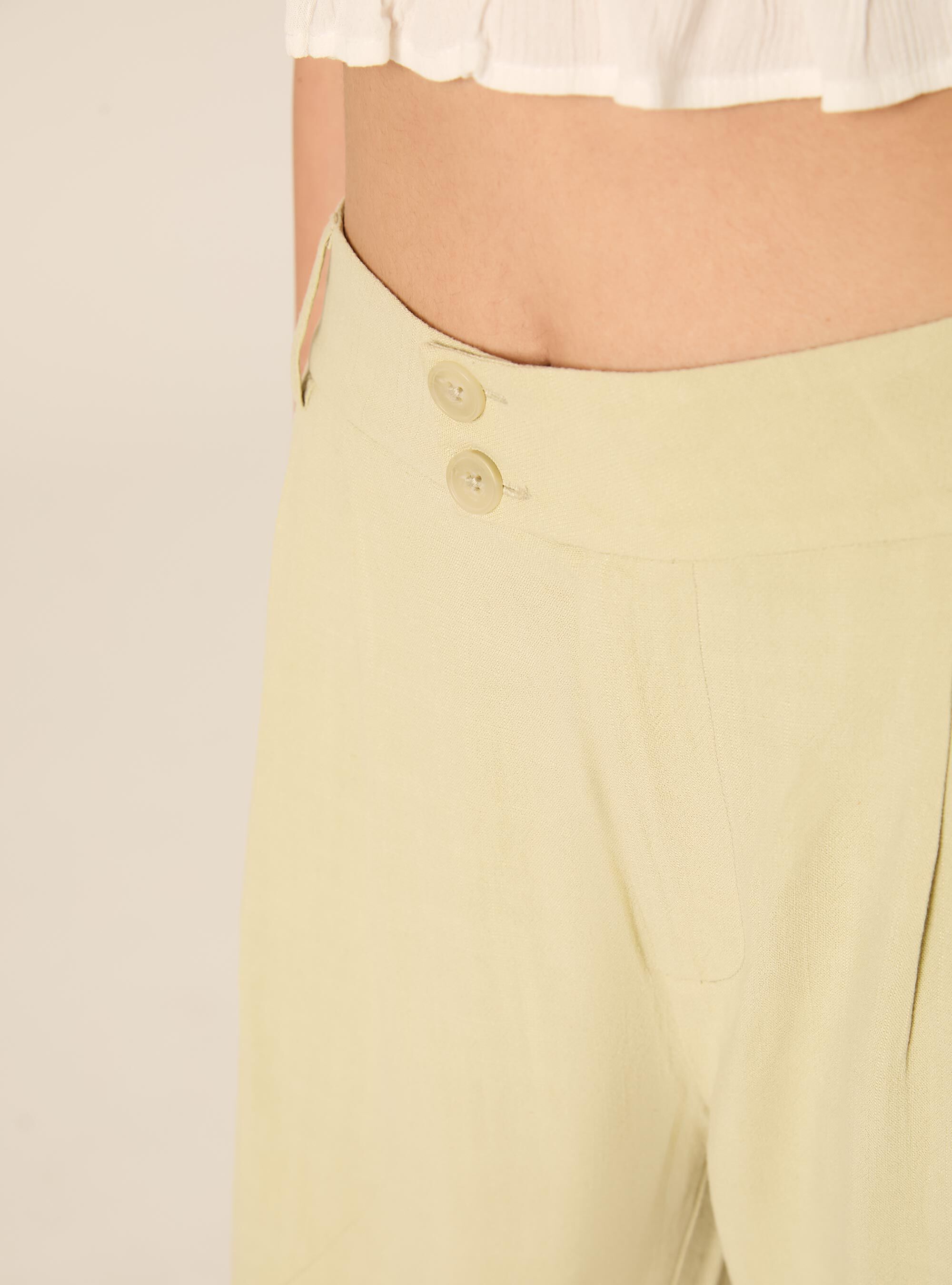 Pantaloni wide leg in misto lino, KY3 KAKY LIGHT