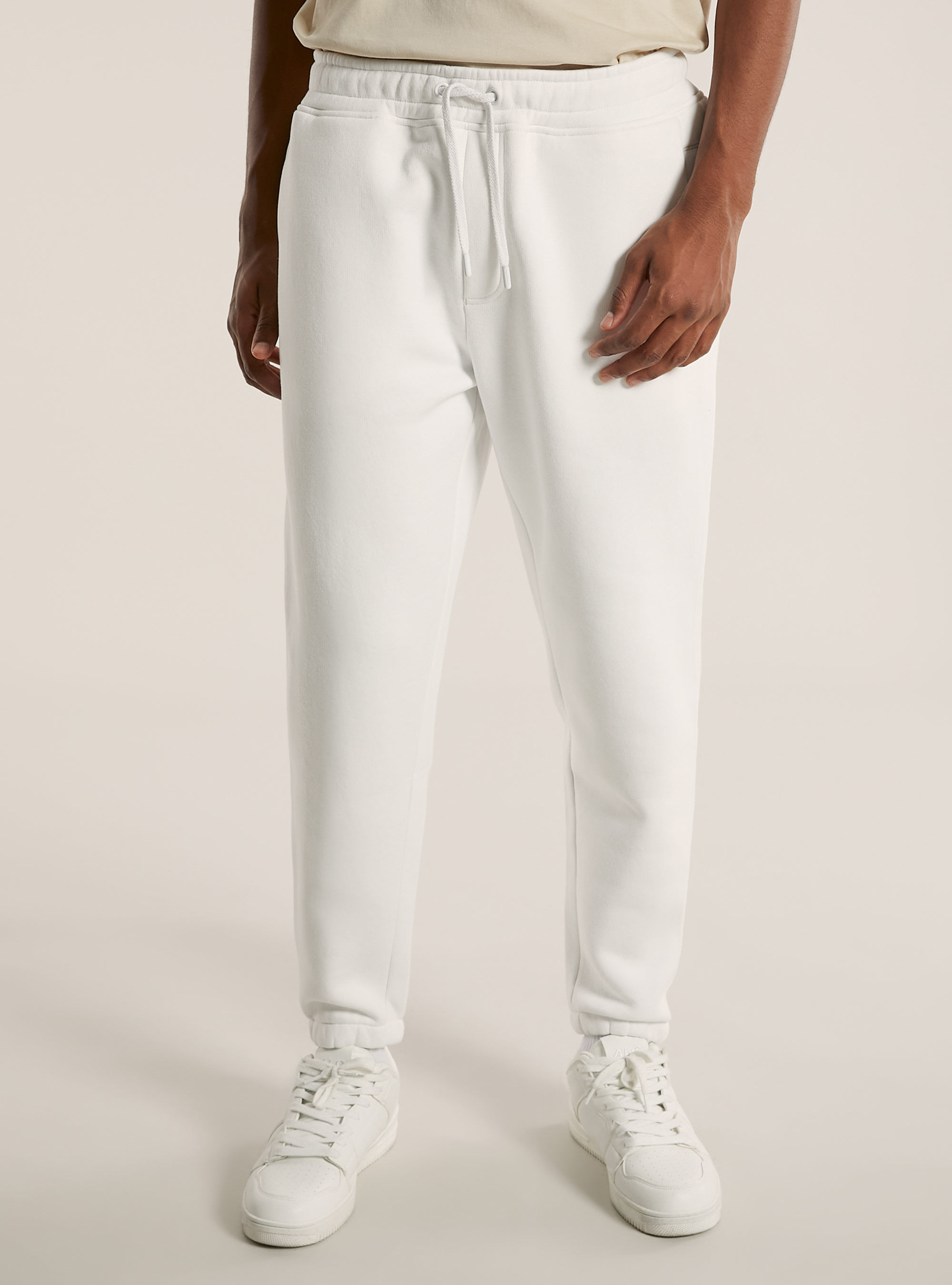 Pantal&oacute;n jogger de forro polar, WH2 WHITE