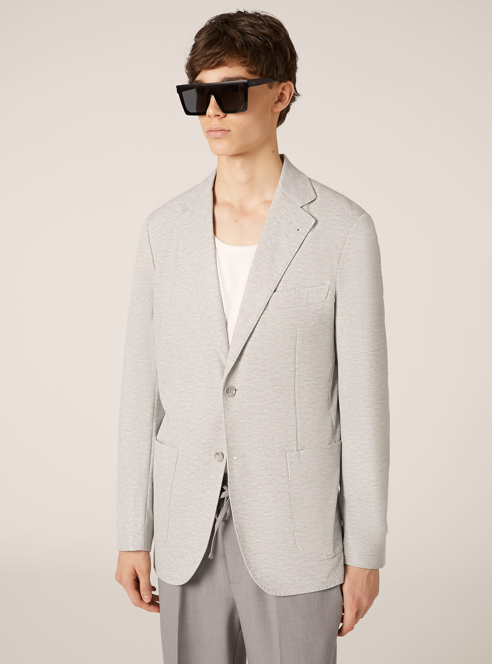 Cotton pique jacket
