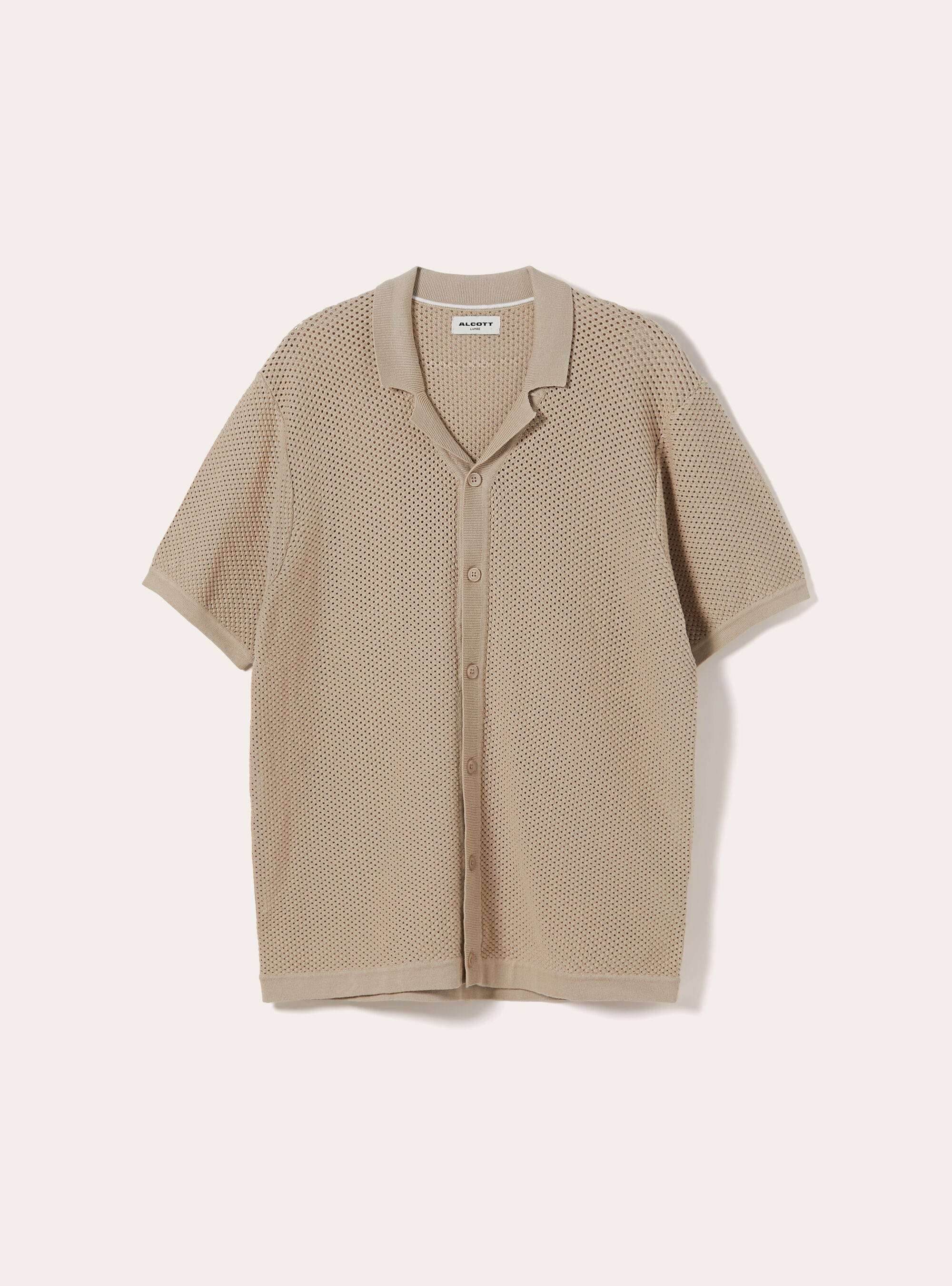 Pointelle knit cardigan, BG2 BEIGE MEDIUM