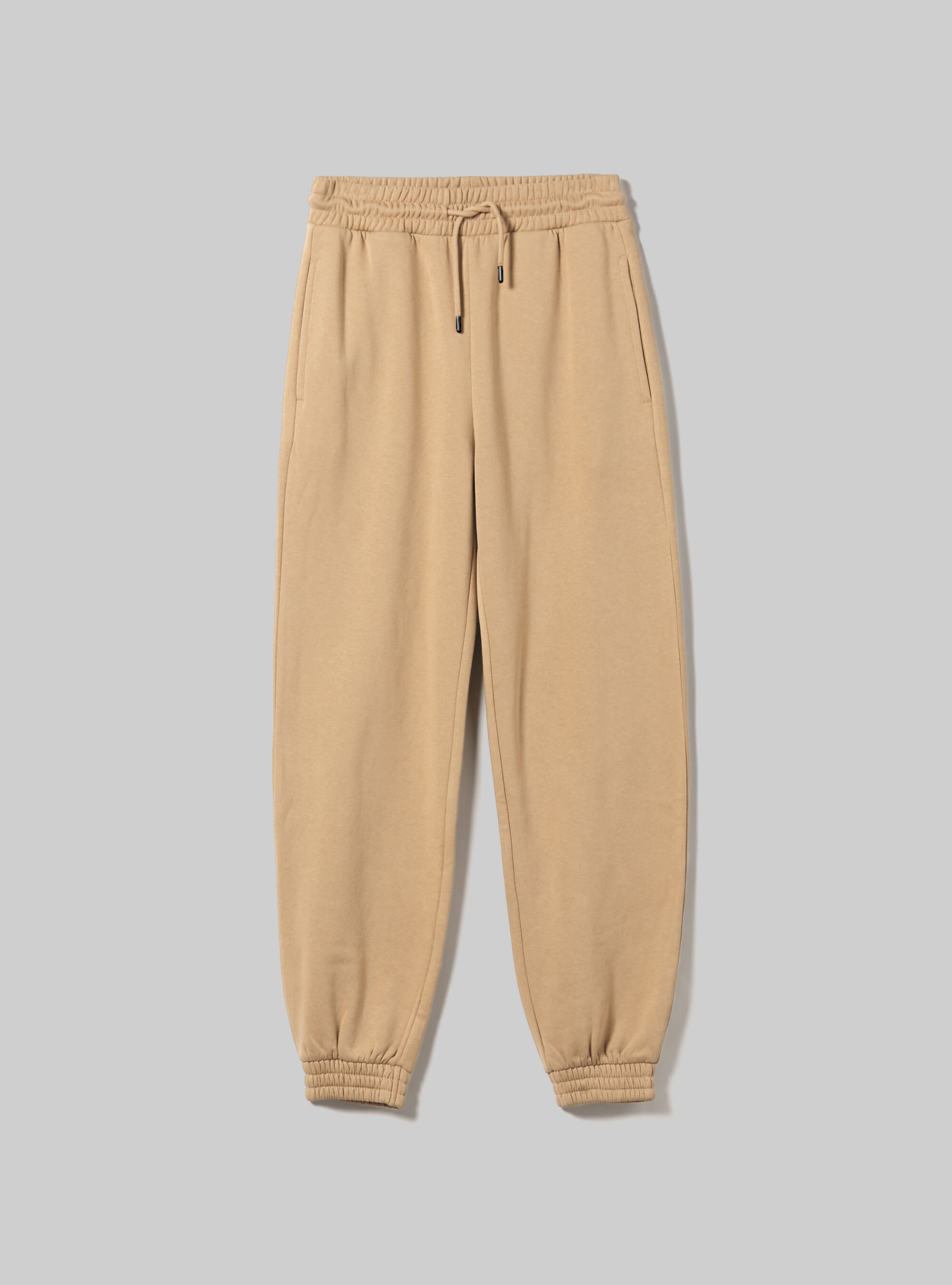 Plush jogger trousers