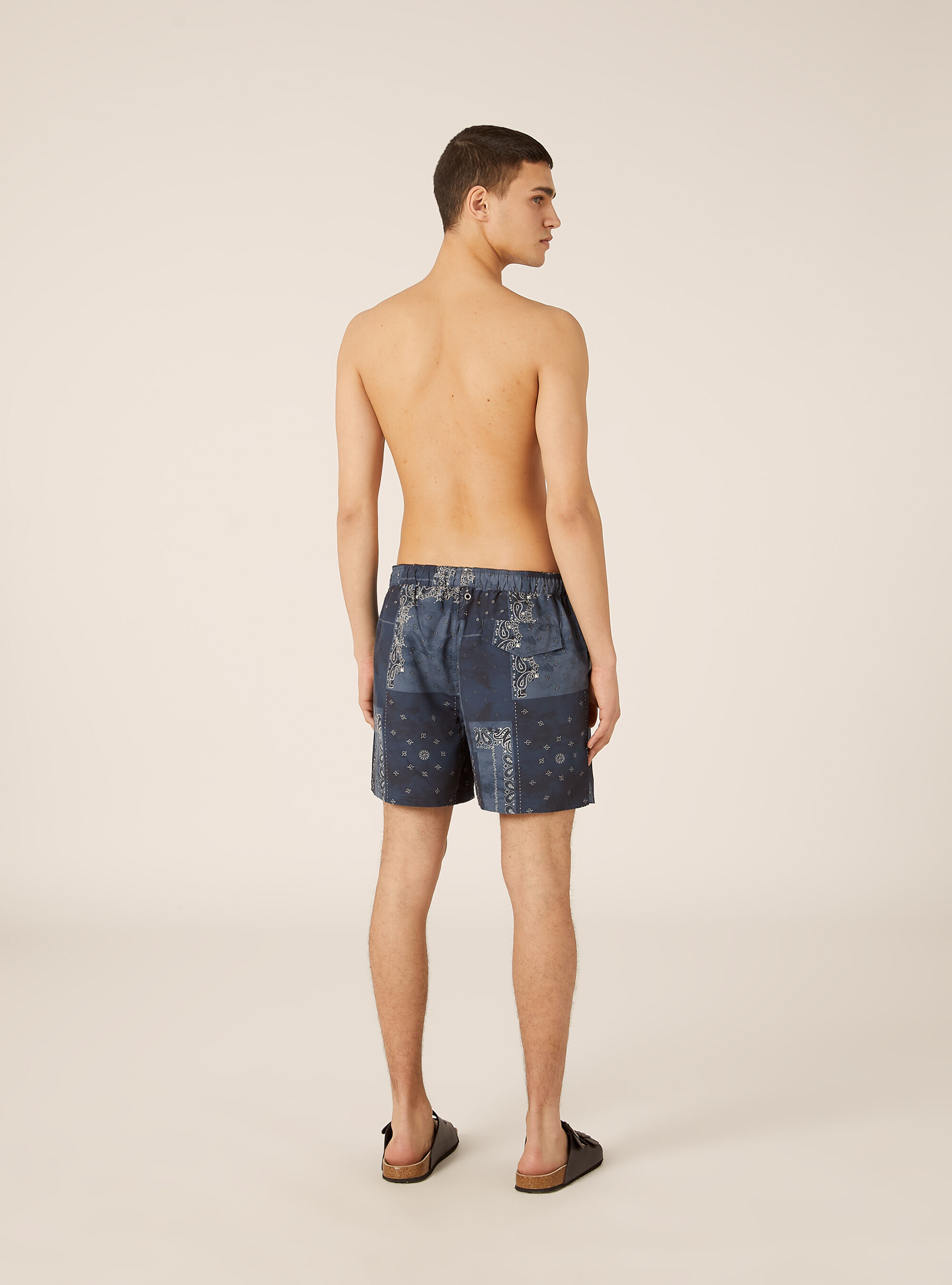 Costume con stampa bandana, NA1 NAVY DARK