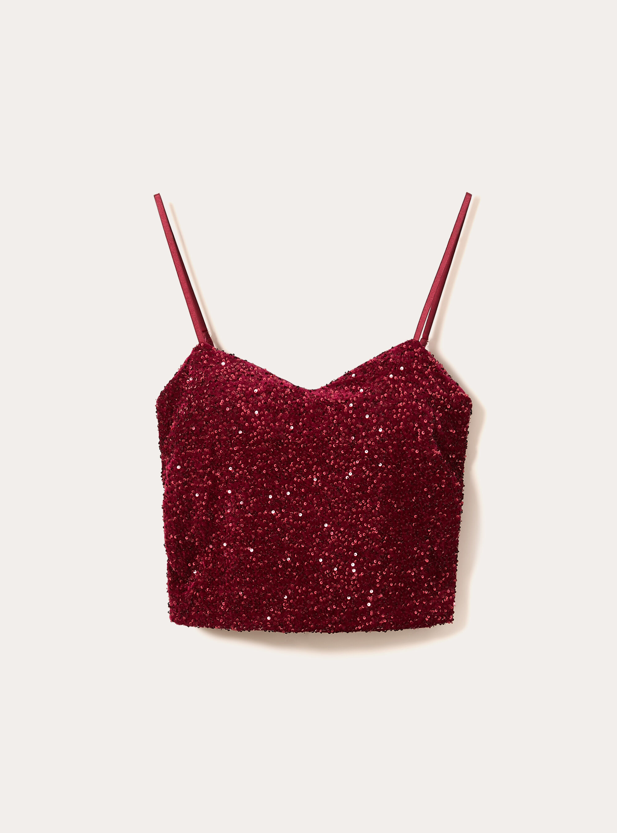 Top in paillettes, BO2 BORDEAUX MEDIUM