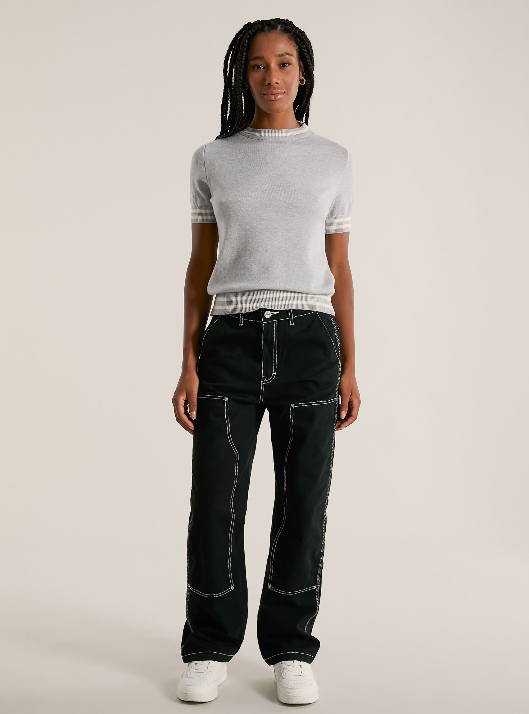 Maillot &agrave; manches courtes, GY2 GREY MEDIUM