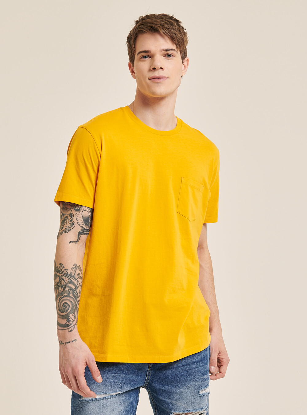AllSaints - Orlando - T-shirt ras de cou à manches courtes - Blanc AllSaints - Orlando - T-shirt ras de cou à manches courtes - Blanc