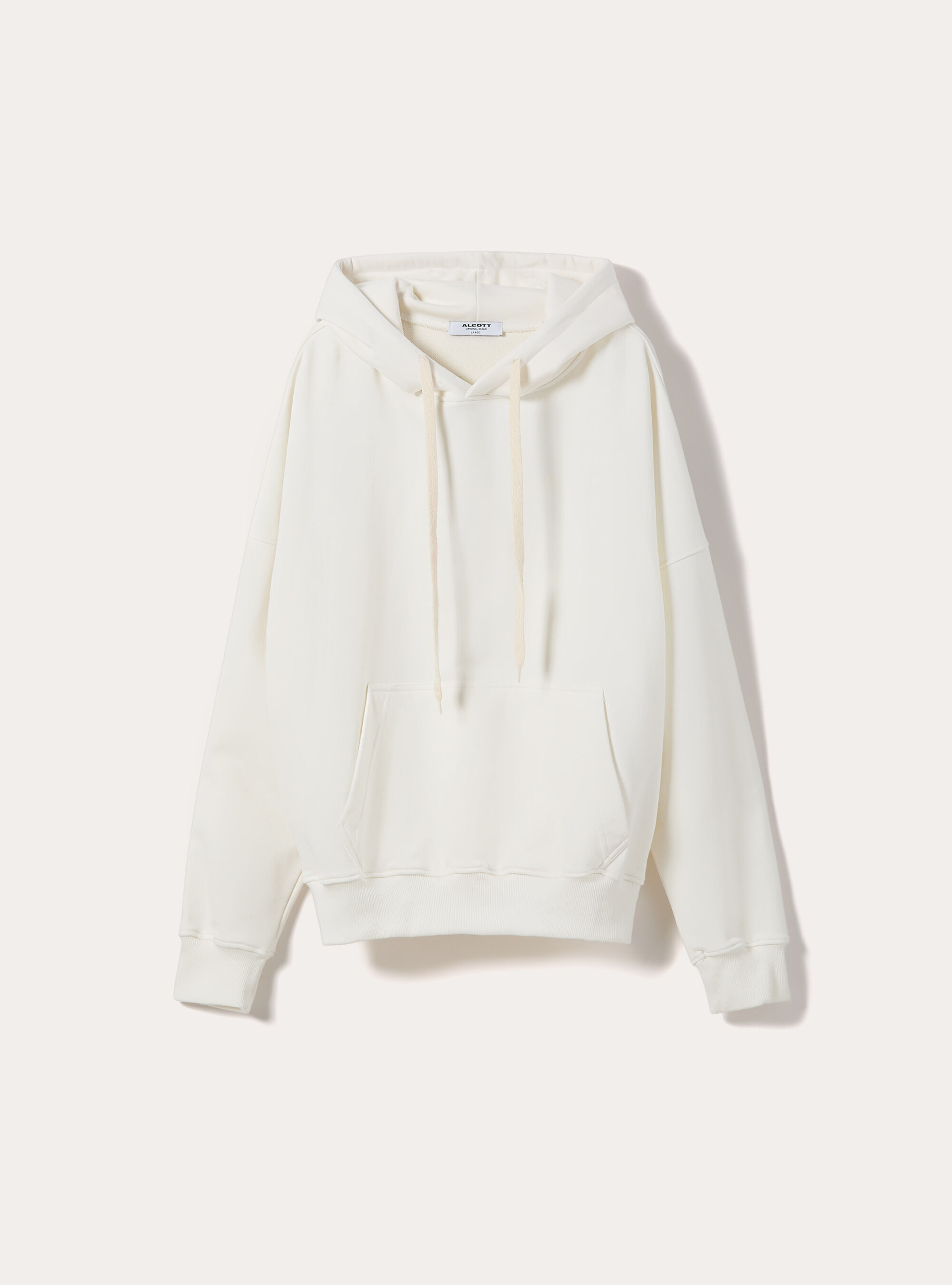 Felpa boxy con stampa puff, WH1 OFF WHITE