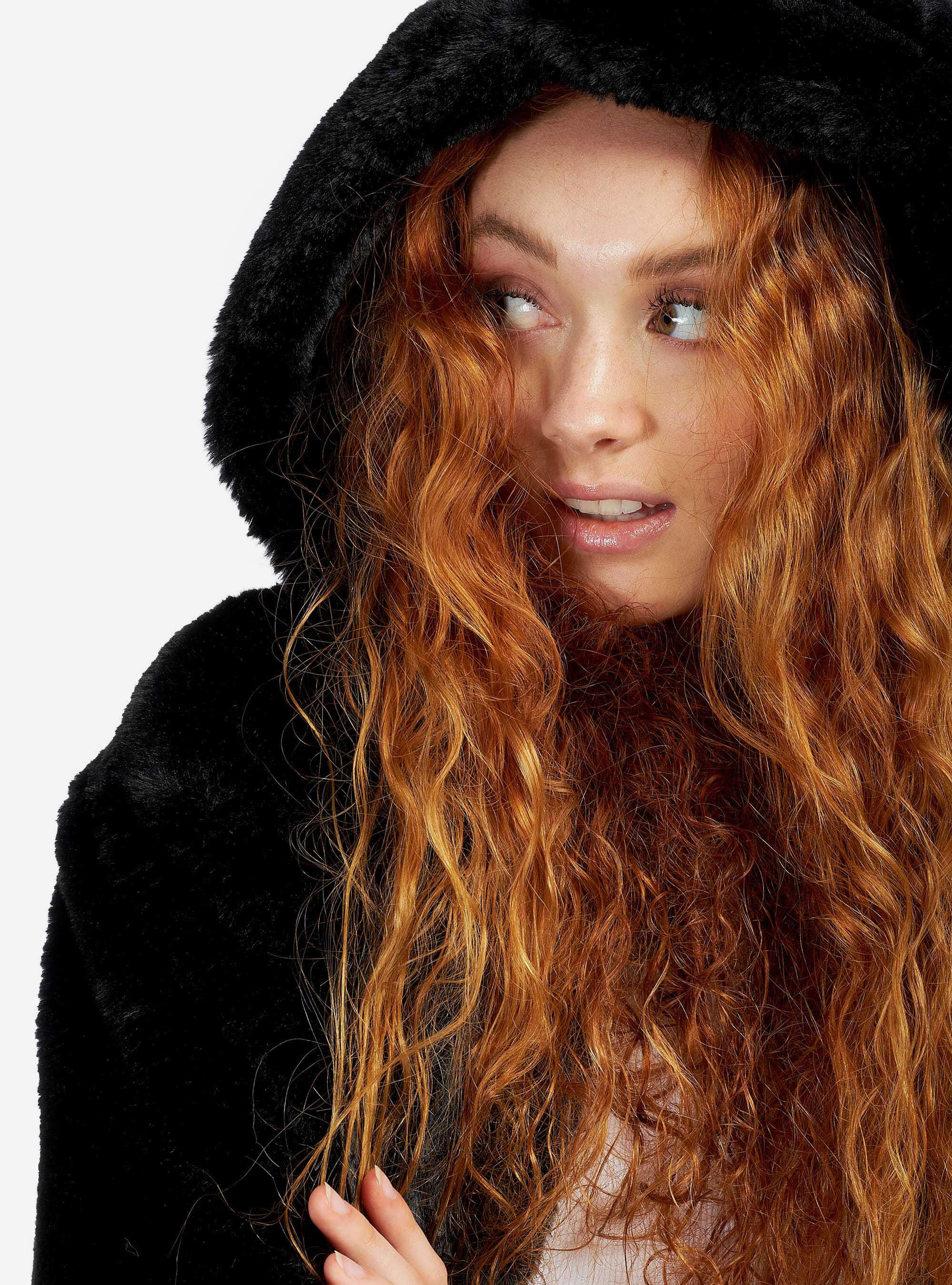 Short fake fur coat cheap