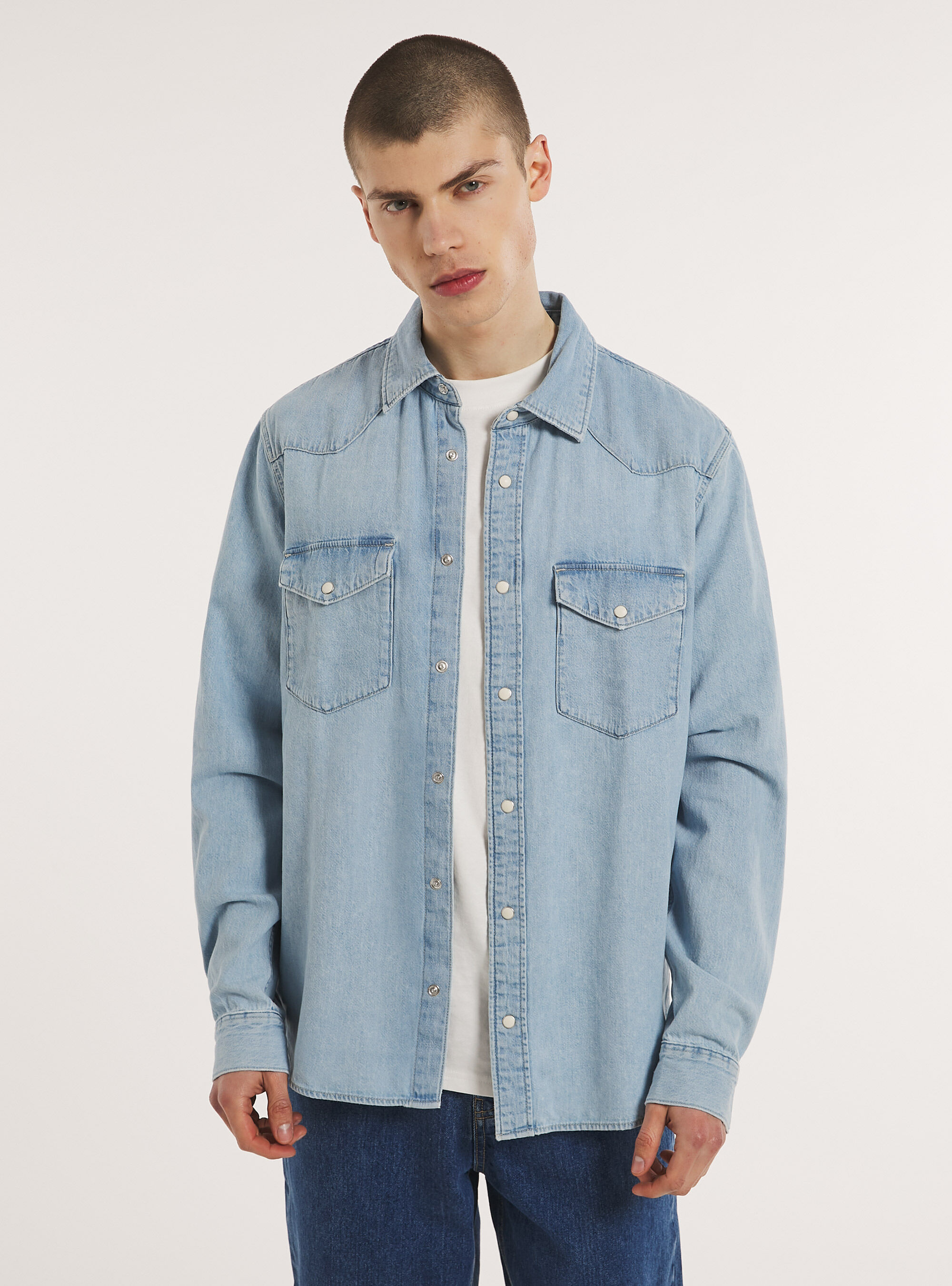 Camicia in denim Alcott Camicie Uomo