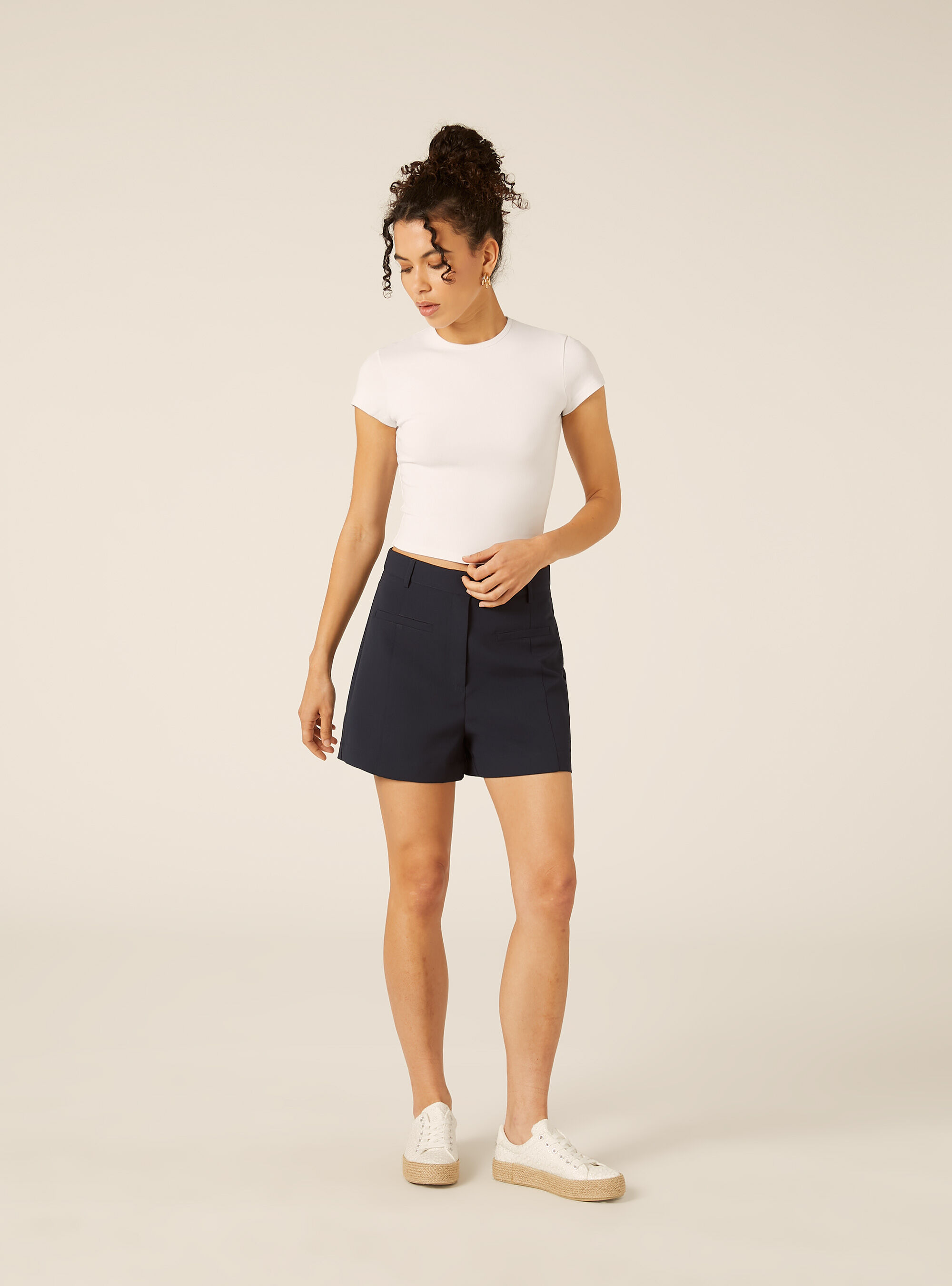 Shorts corto in crepe