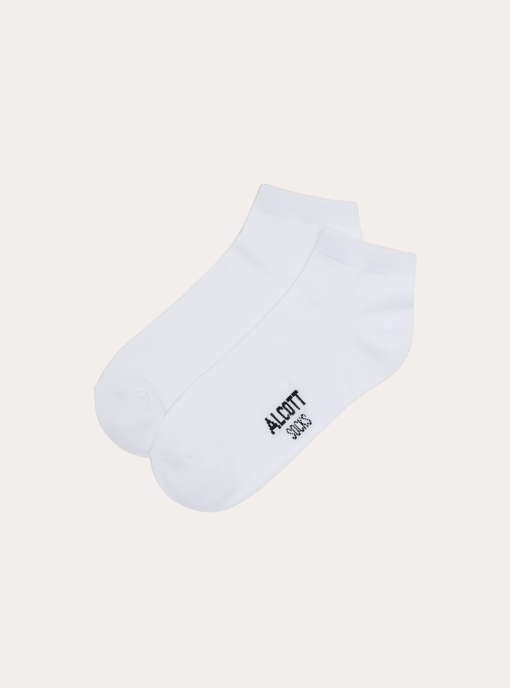Lot de 4 paires de chaussettes unies de base, WH1 OFF WHITE