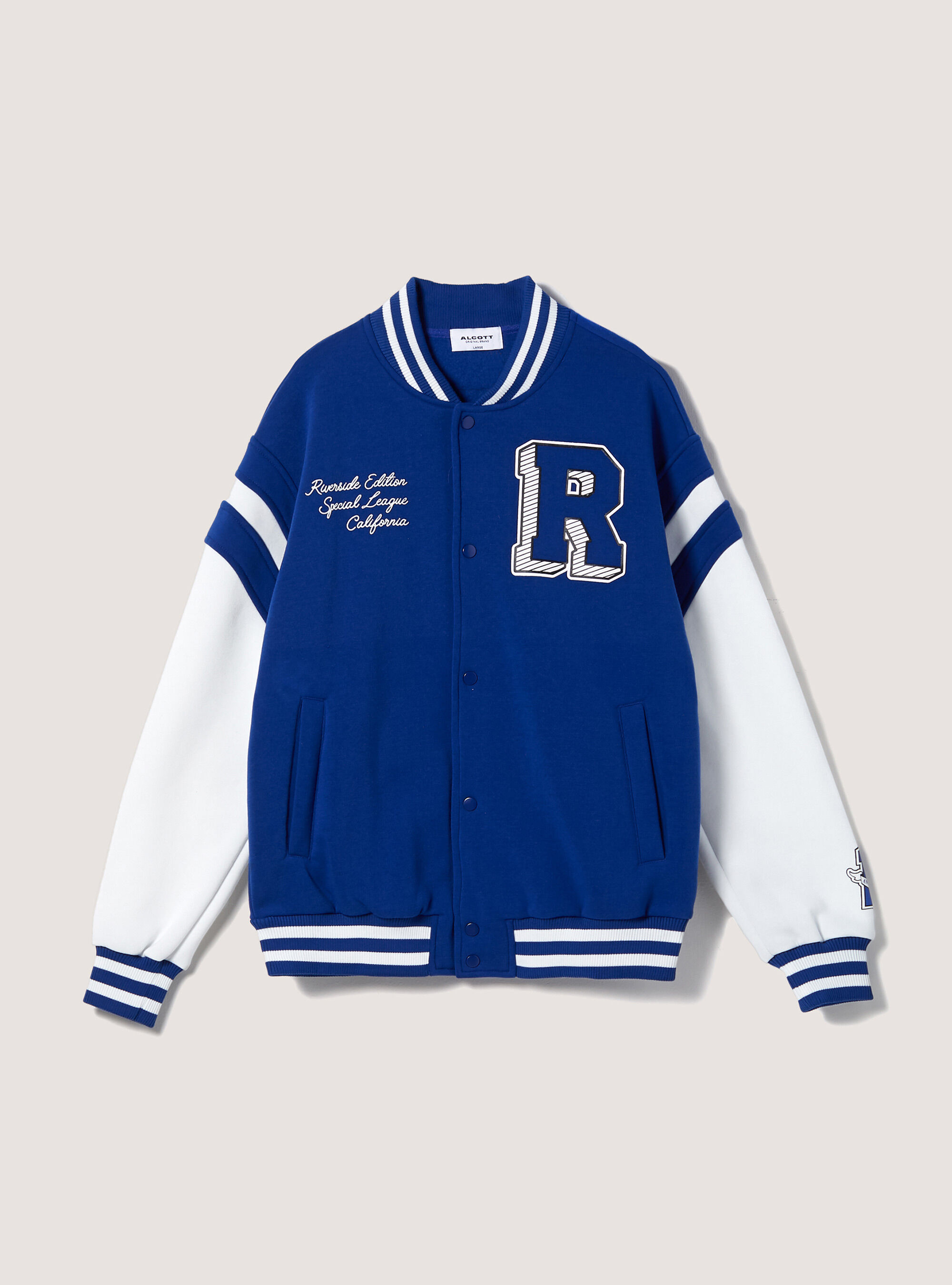 College on sale jacket blue