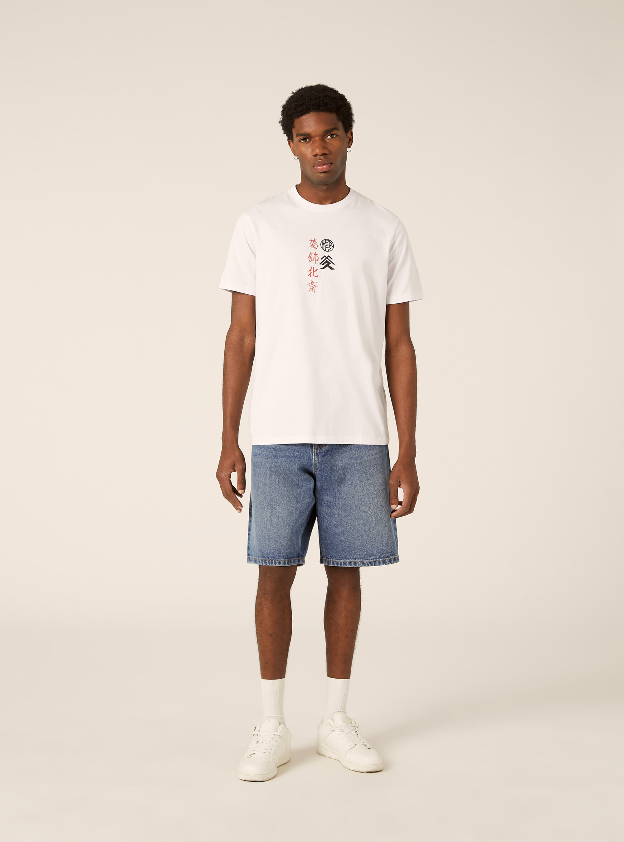 Maglietta con grafica hokusai  regular fit