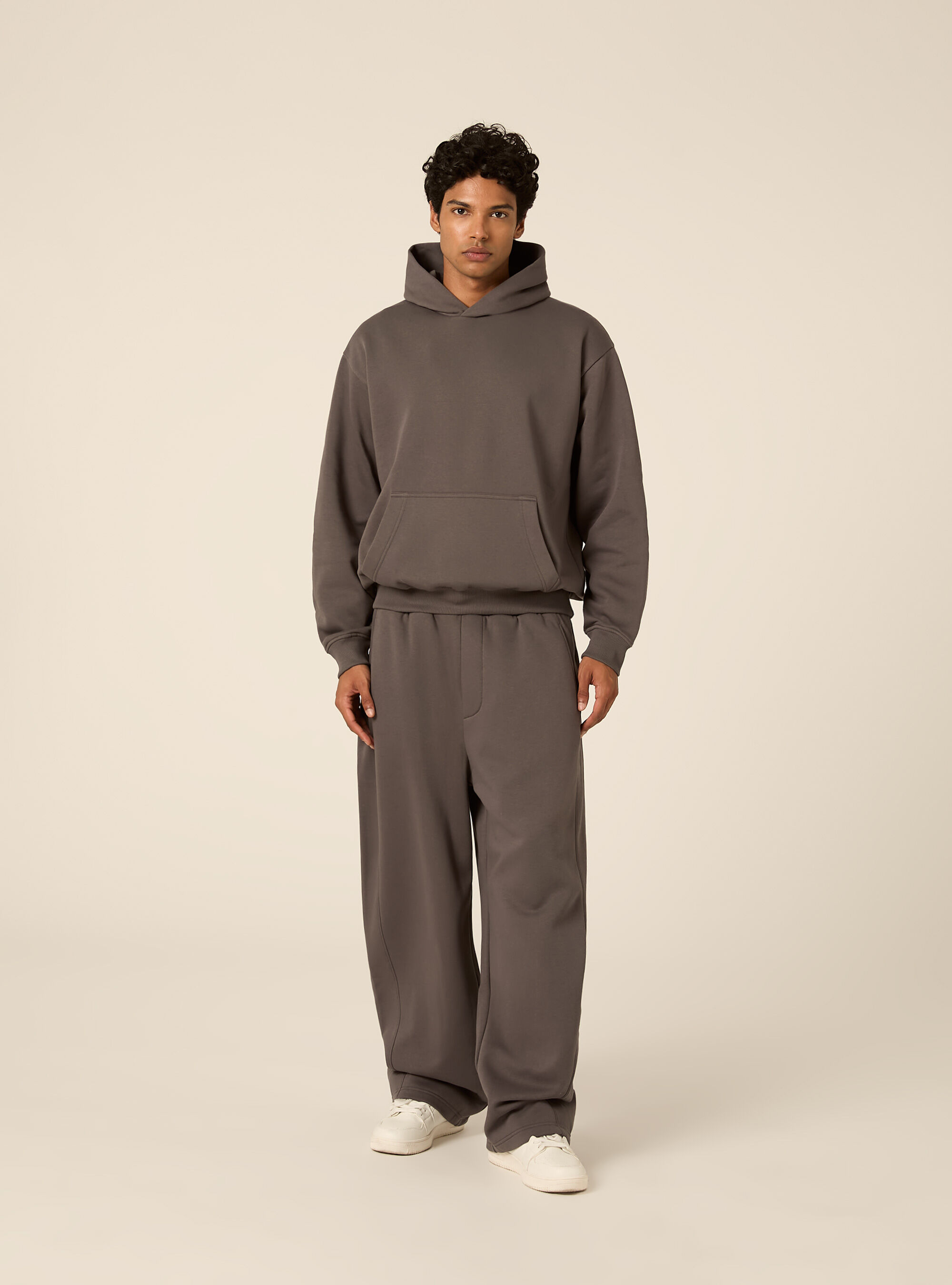 Felpa con cappuccio boxy fit