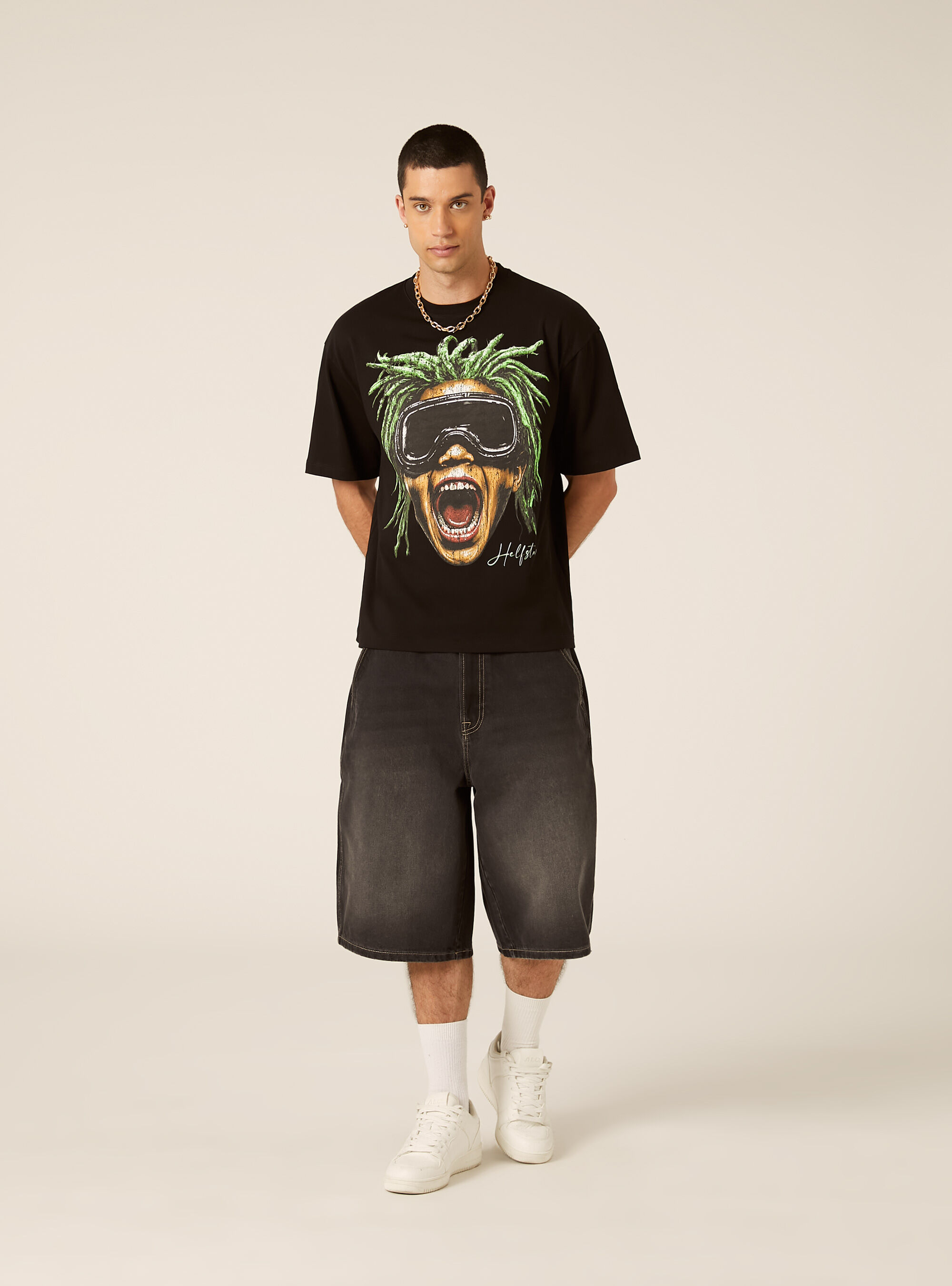 Printed Boxy Fit T-Shirt