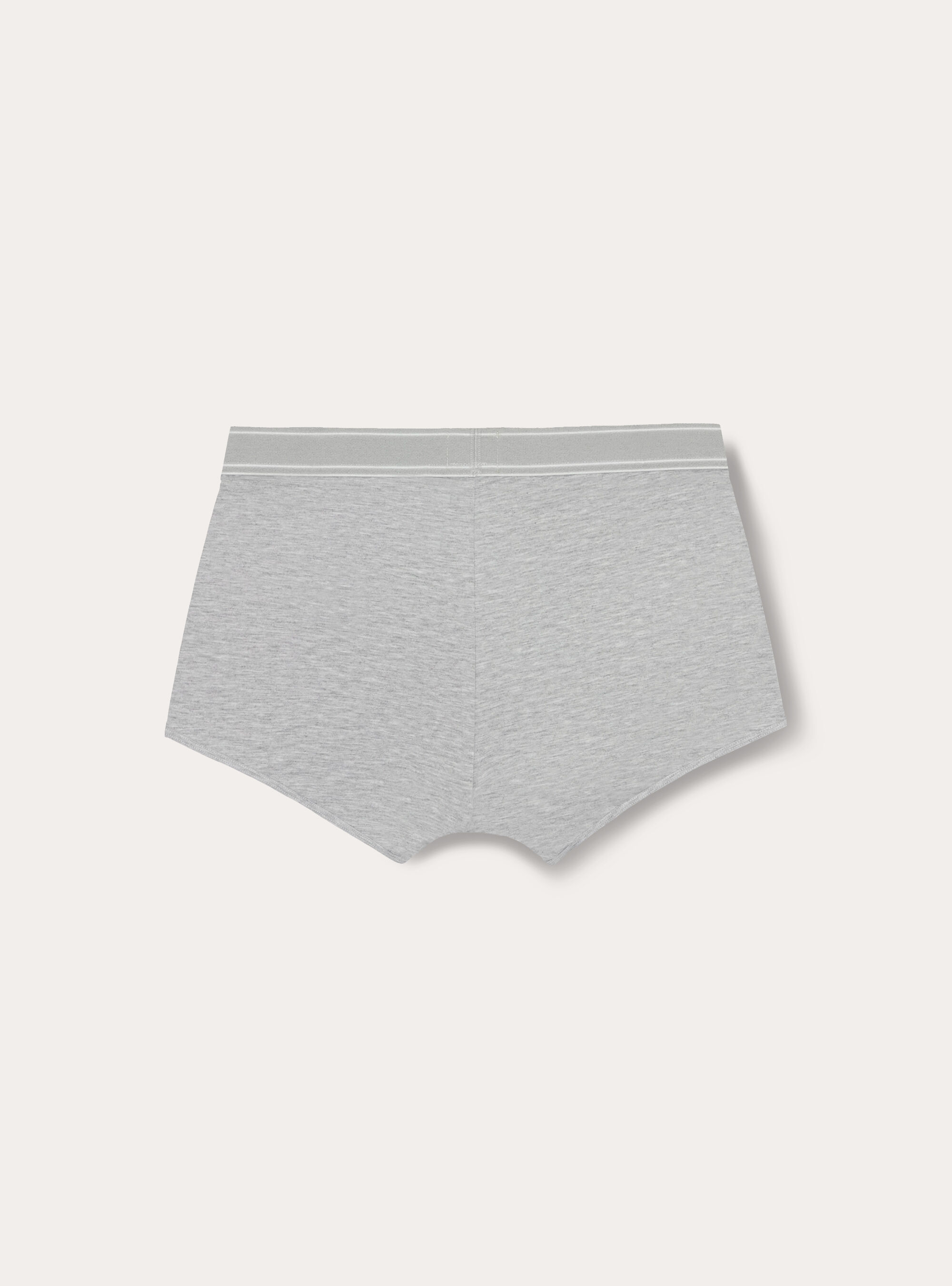 Boxer basico in jersey  elastico logato, MGY3 GREY MEL LIGHT